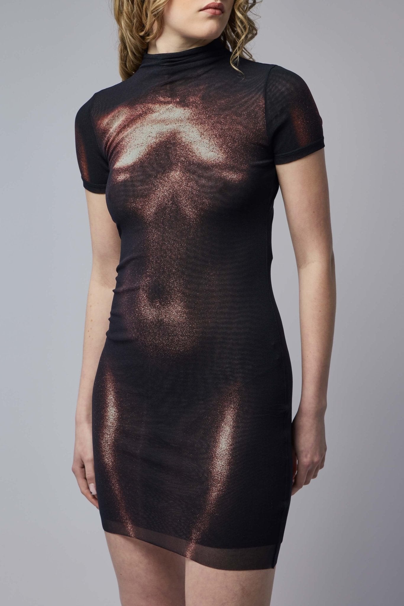 Jean Paul Gaultier - Mesh High Neck Short Dress - LABELS