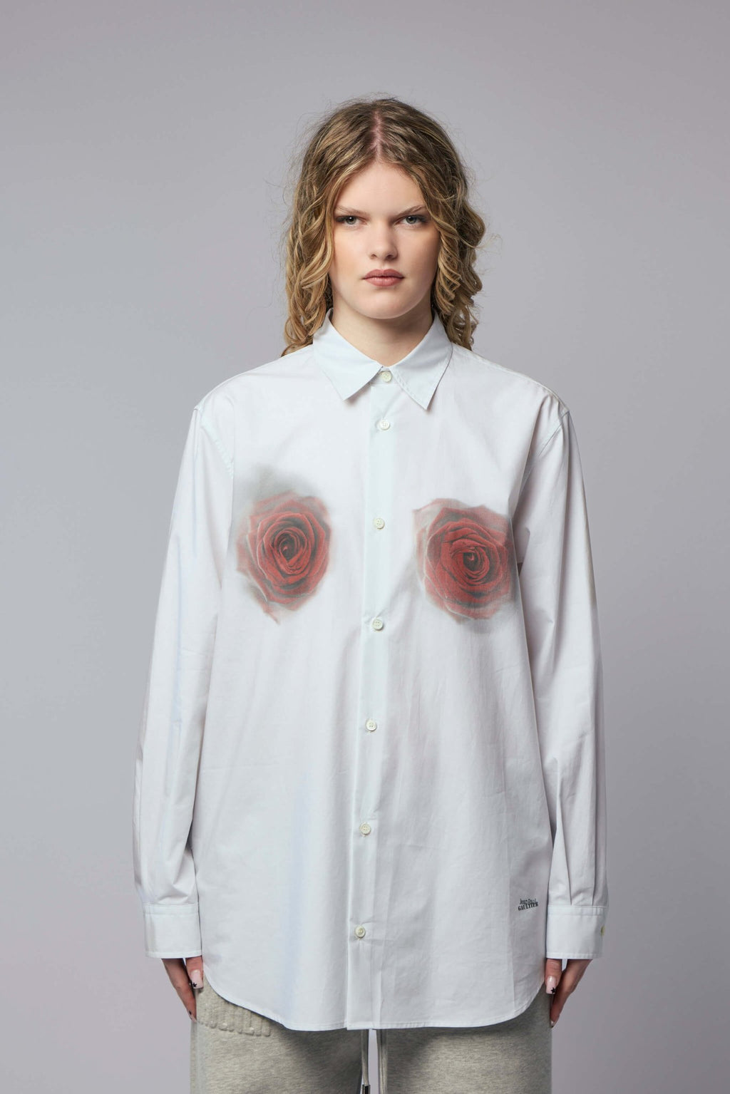 Jean Paul Gaultier - Printed Blurry Roses Shirt - LABELS