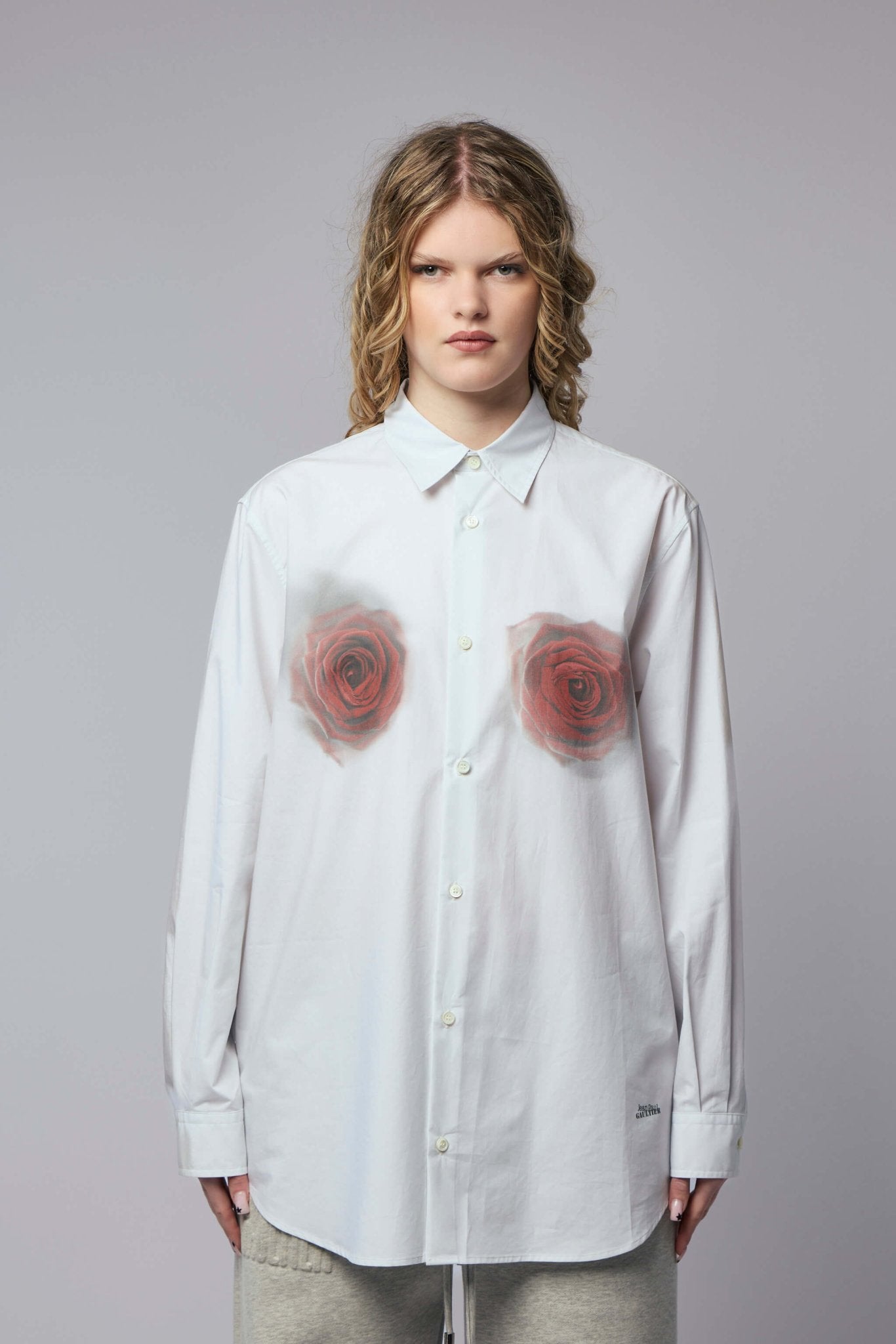 Jean Paul Gaultier - Printed Blurry Roses Shirt - LABELS