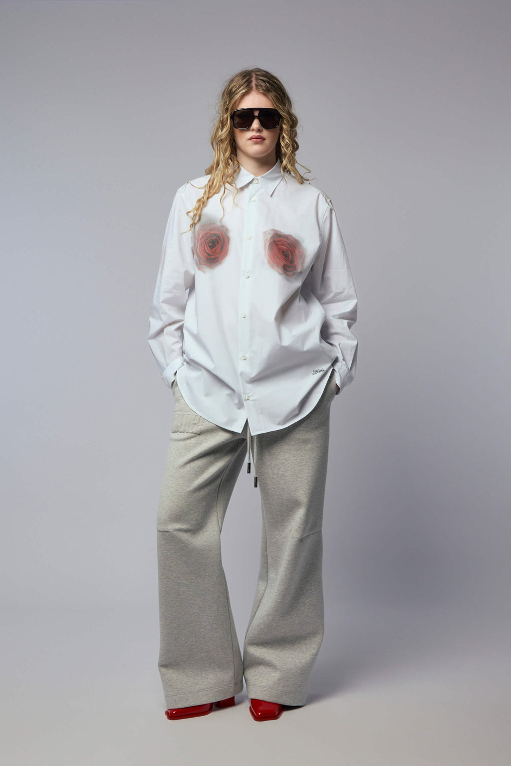 Jean Paul Gaultier - Printed Blurry Roses Shirt - LABELS