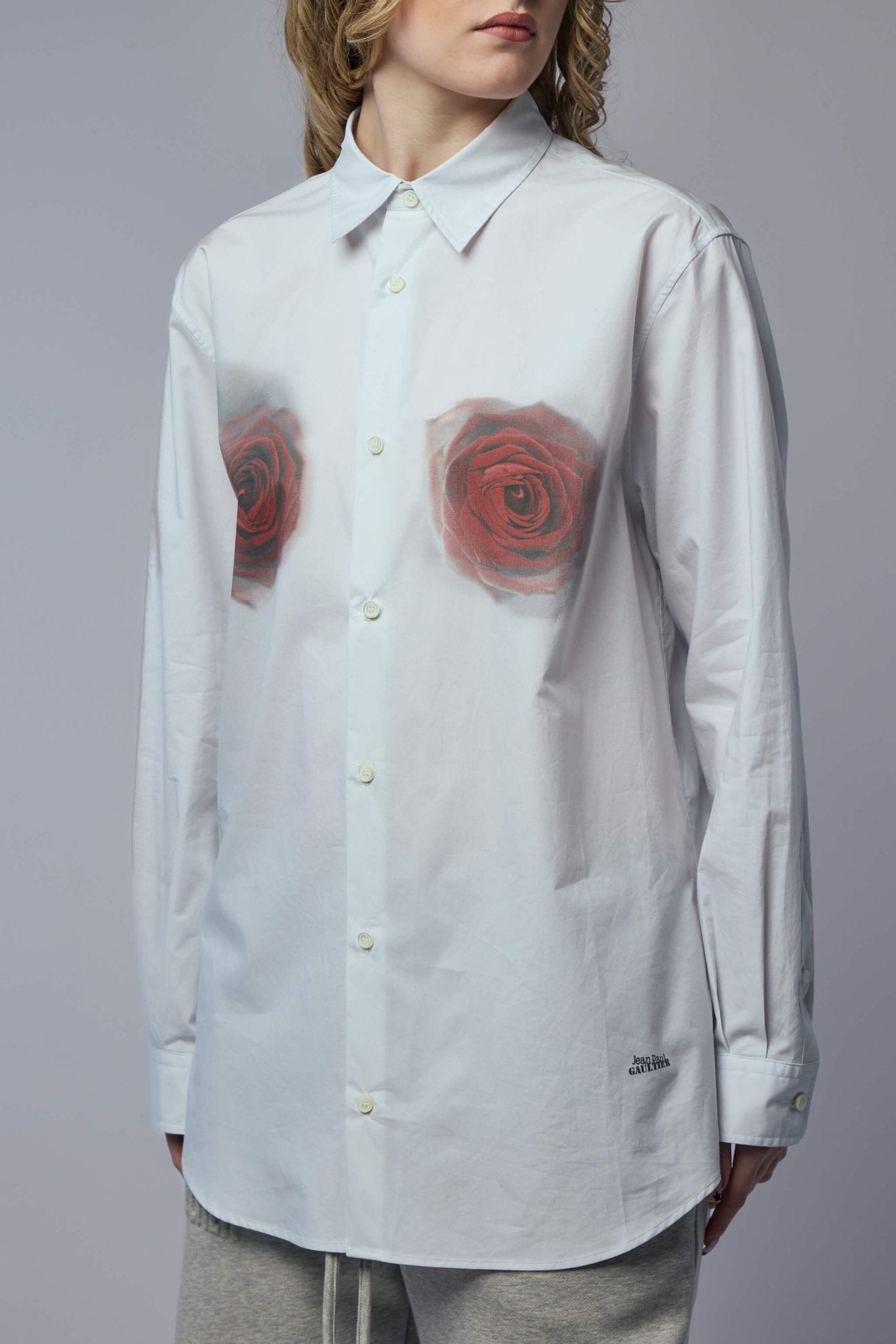 Jean Paul Gaultier - Printed Blurry Roses Shirt - LABELS
