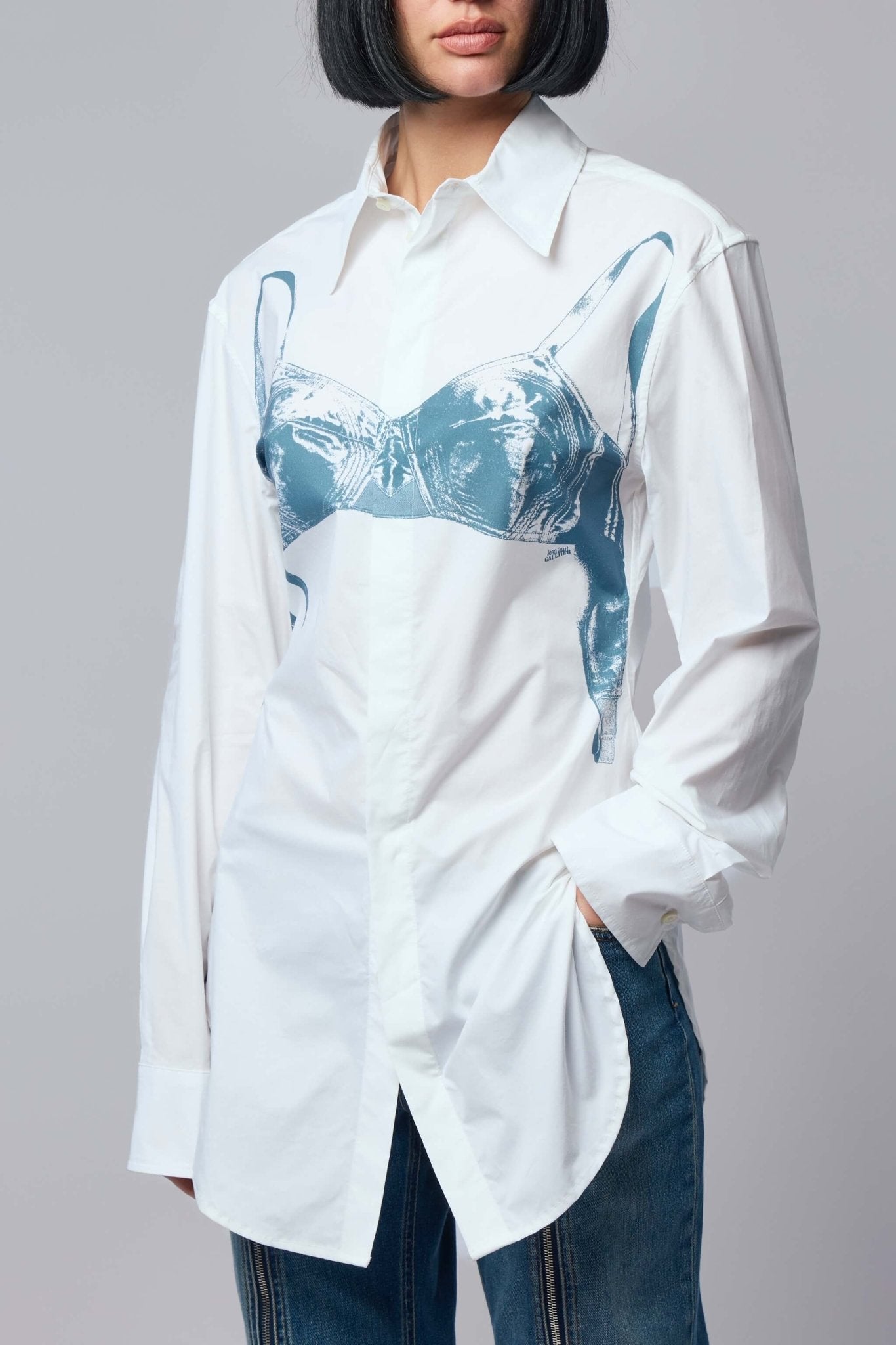 Jean Paul Gaultier - Shirt Printed "scanned Bra" - LABELS