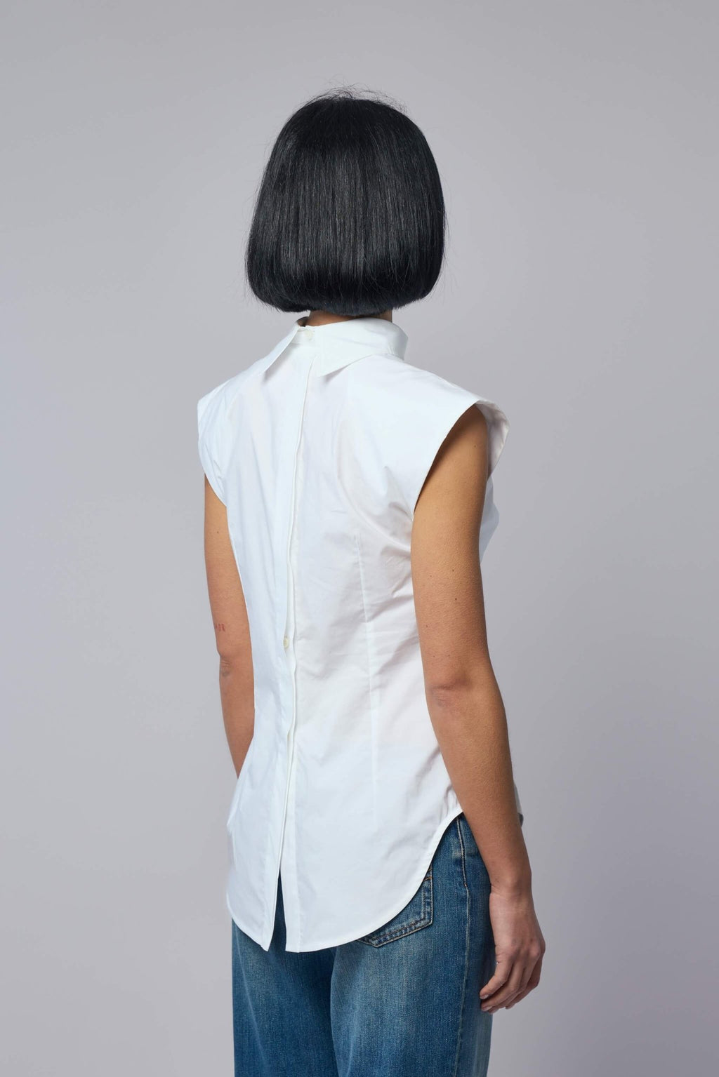 Jean Paul Gaultier - Sleeveless Reversed Shirt With Pointy Boobs - LABELS
