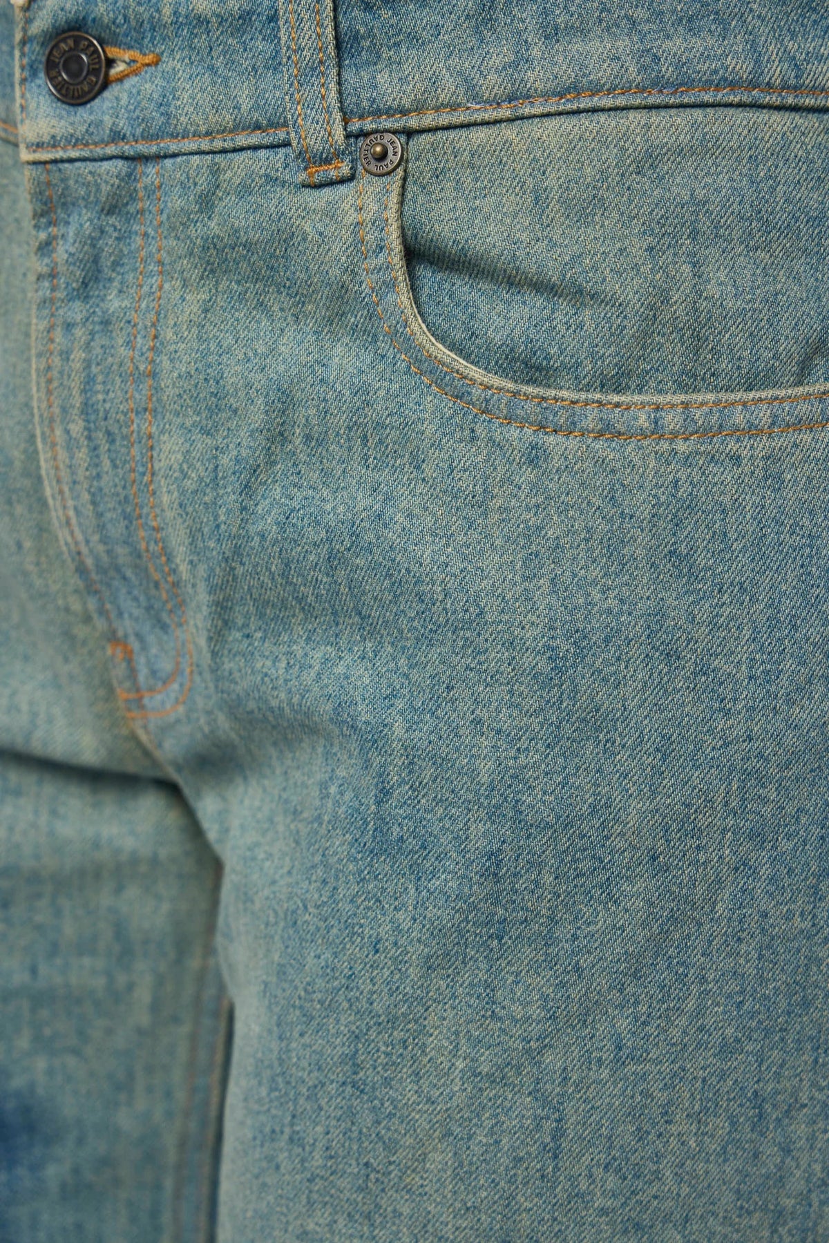 Jean Paul Gaultier - Straigth Leg Denim Pant With Face Print - LABELS