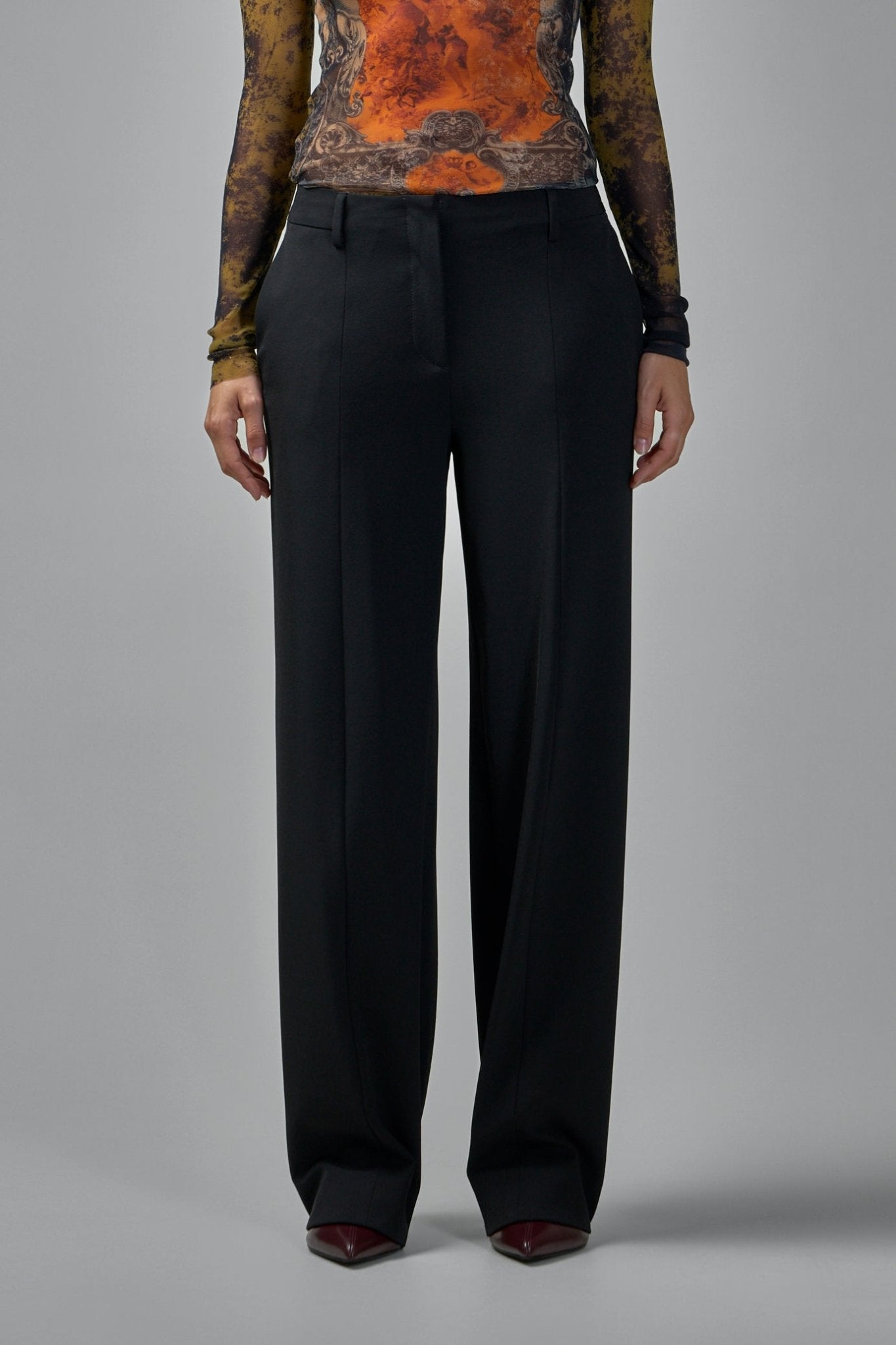 Jean Paul Gaultier Wide-Leg Pants - Logo Embossed – LABELS
