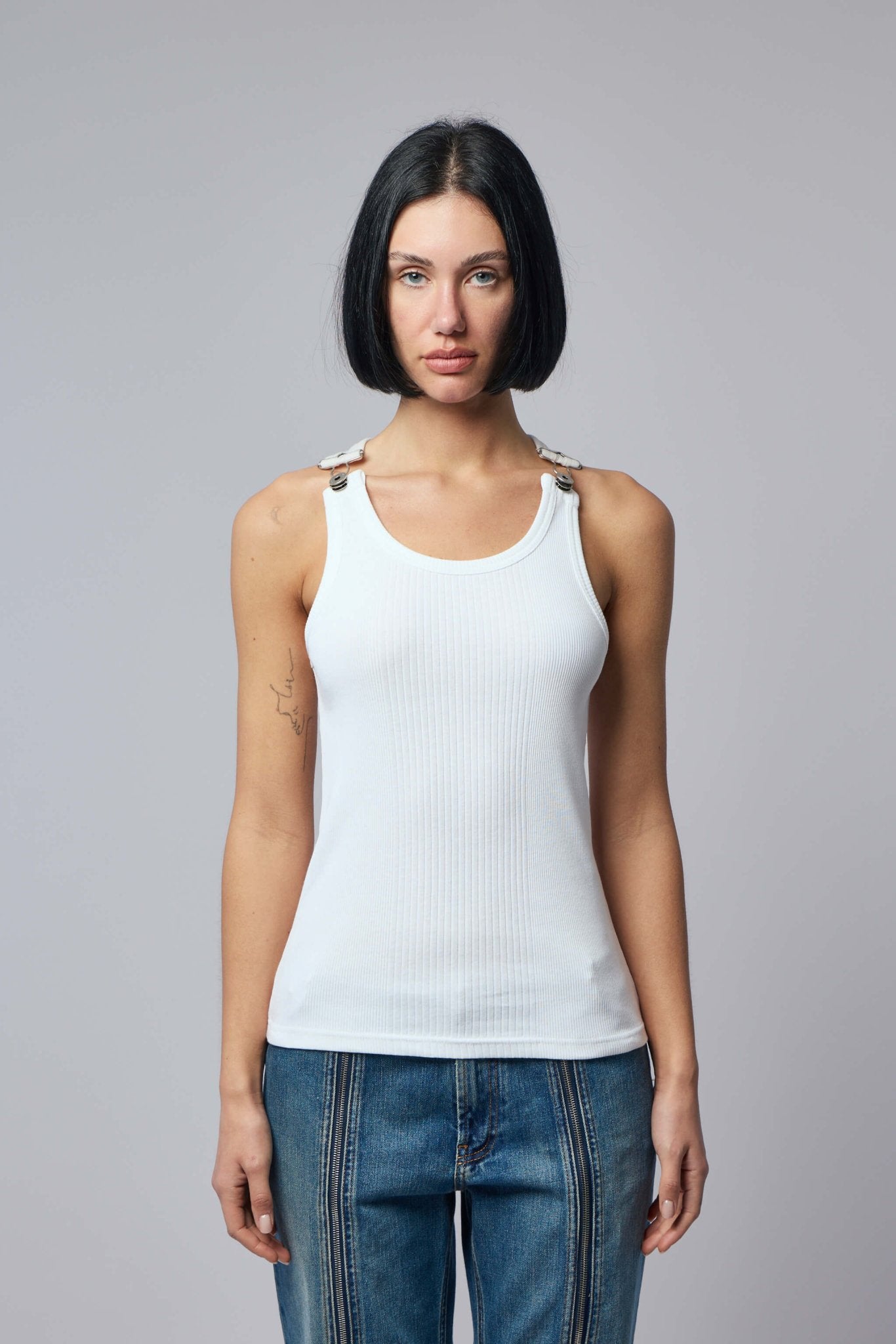 Jean Paul Gaultier Tank Tops - Engraved Metal Clasp – LABELS