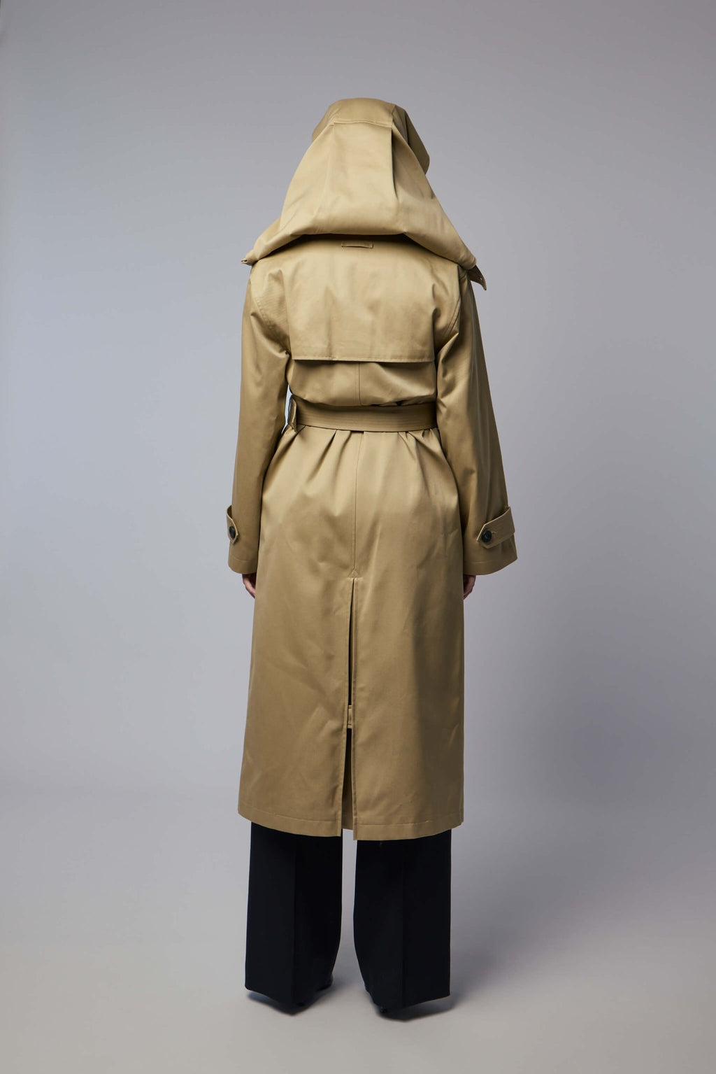 Jean Paul Gaultier - Trench with Hood and Sleeves Scarf - LABELS