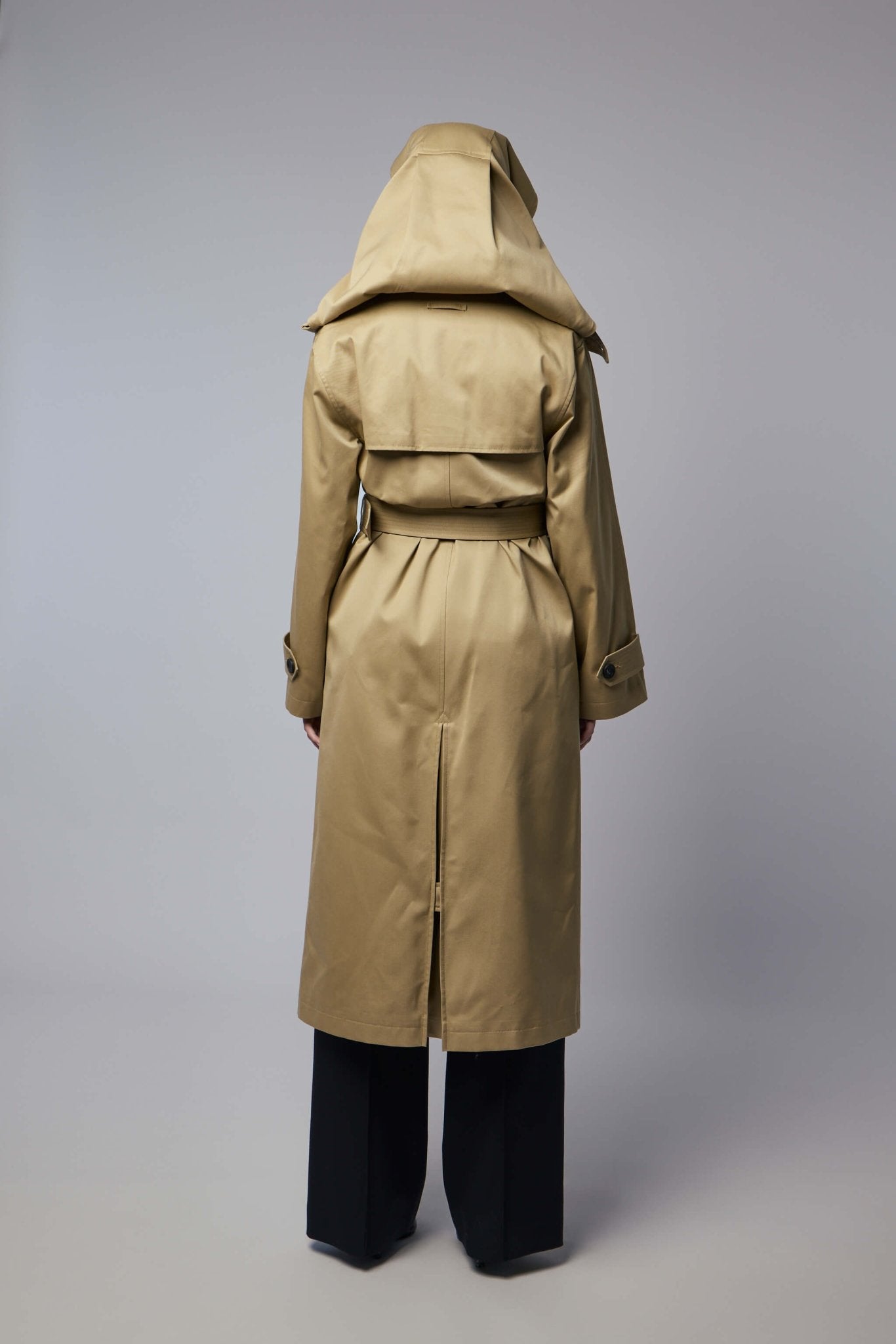 Jean Paul Gaultier - Trench with Hood and Sleeves Scarf - LABELS