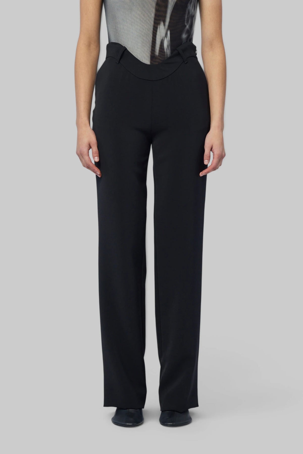 Jean Paul Gaultier - Wavy Waistband Tailoring Trouser - LABELS