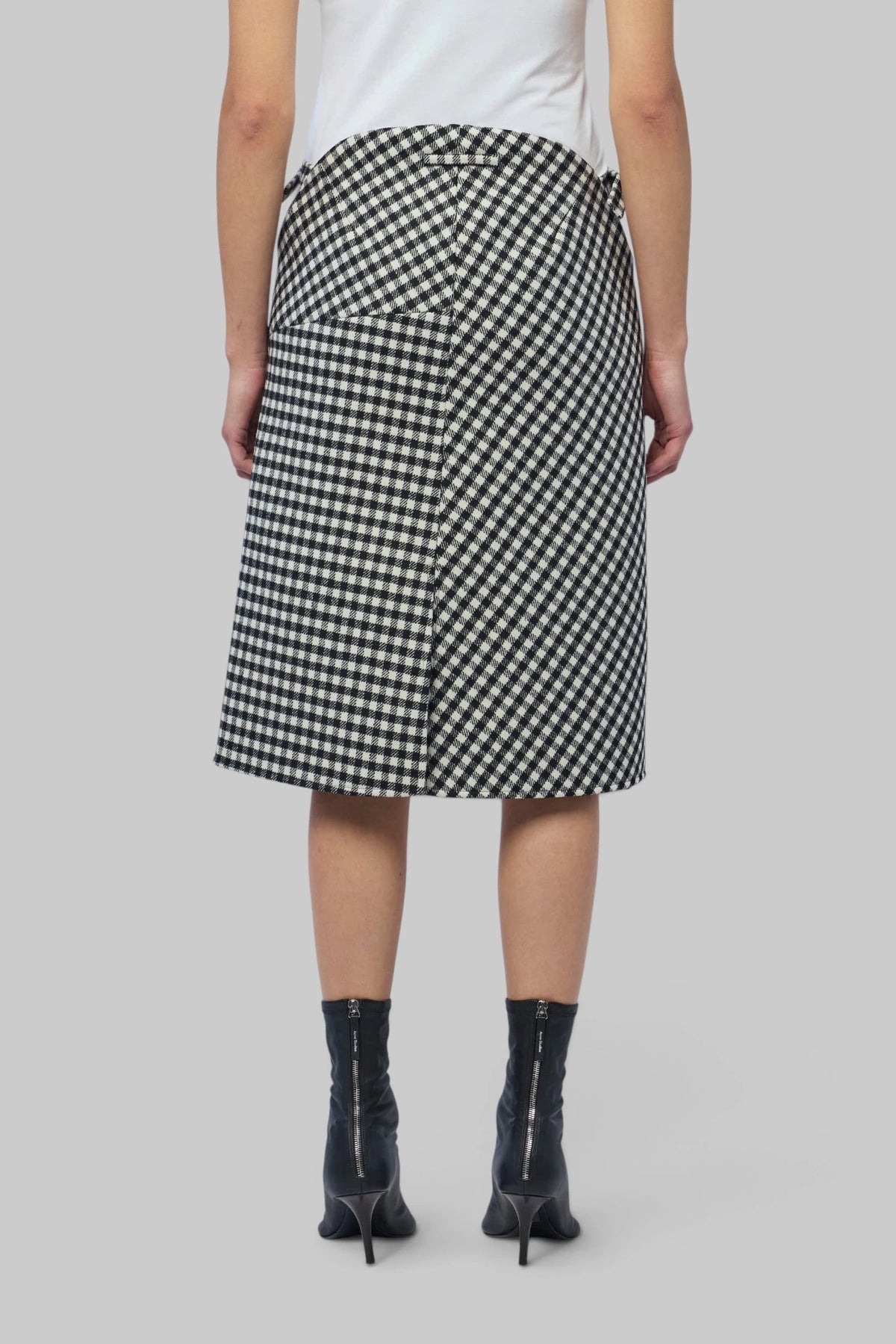 Jean Paul Gaultier - Zip Opening Check Skirt - LABELS