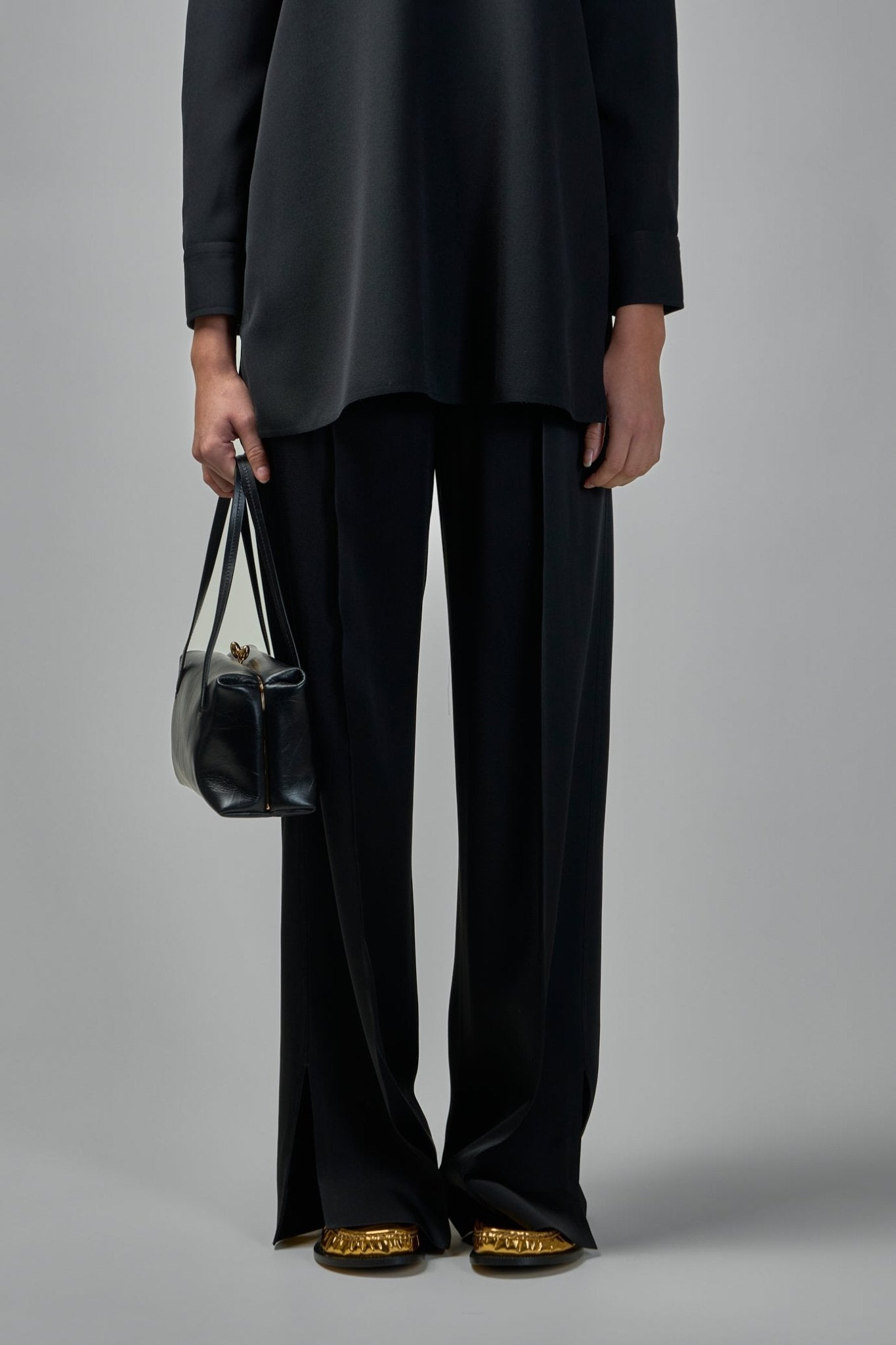 Jil Sander ワイドレッグパンツ - エンベールサテン – LABELS
