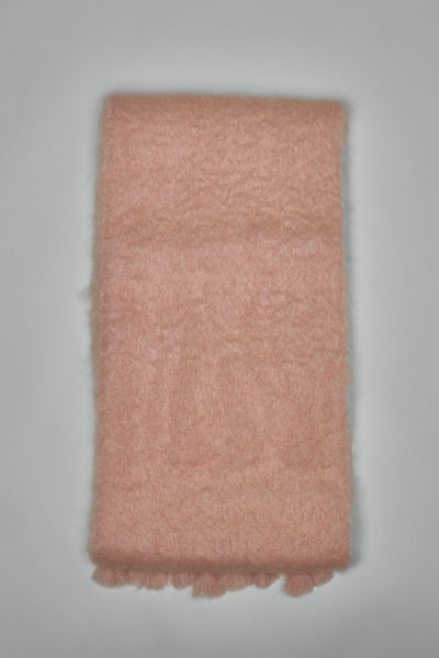 Logo Patch Fringe-detailed Scarf