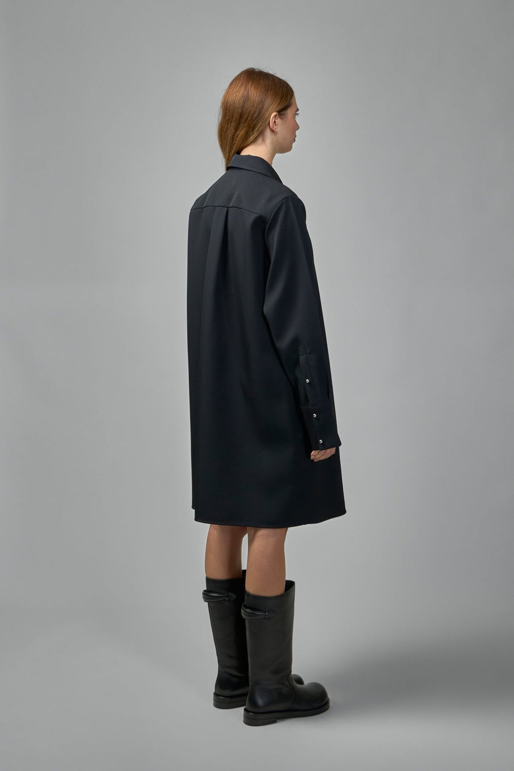 Jil Sander - Wool Gabardine Polo Dress - LABELS