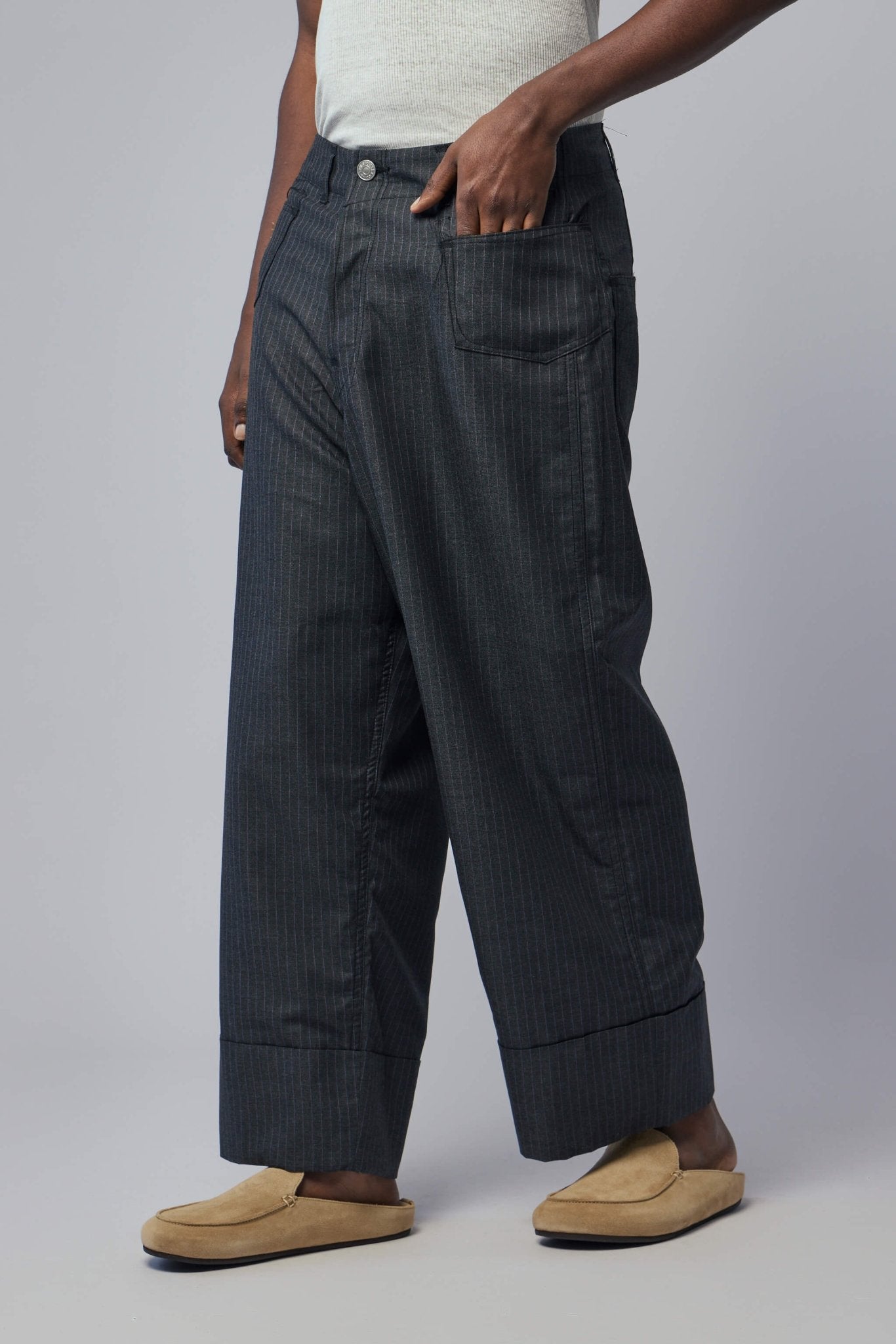 Junya Watanabe MAN Wide-Leg Pants - Pinstripe Design – LABELS