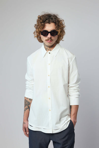 Men's Detachable Hand Stitched Hem Shirt
