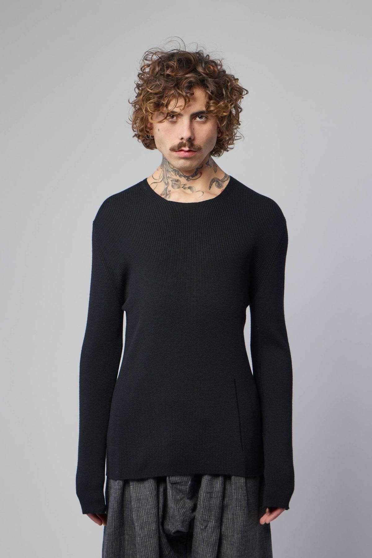 K'ANG - Mens Fitted Distressed Pullover - LABELS
