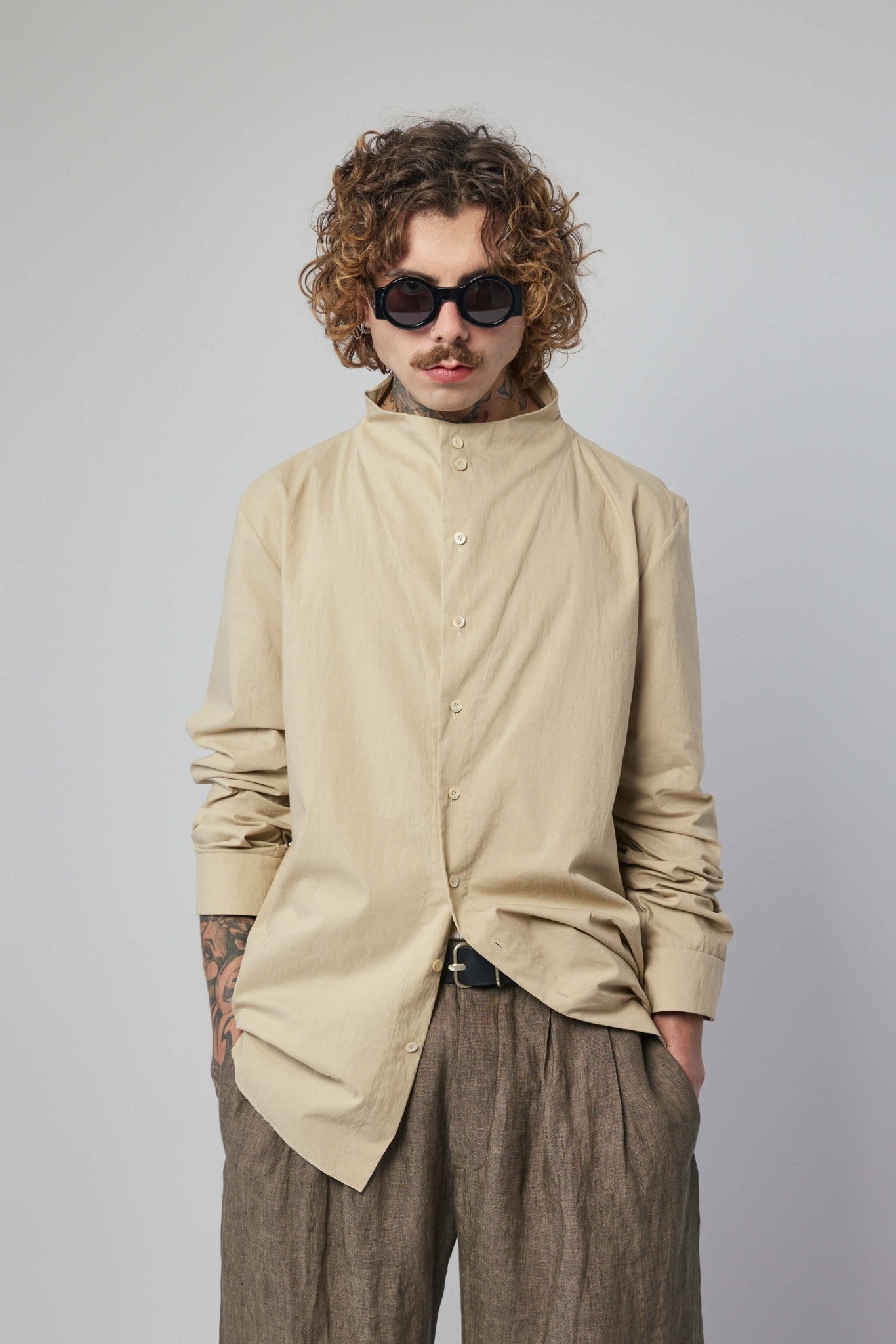 K'Ang - Men's Opened Collar Shirt - LABELS