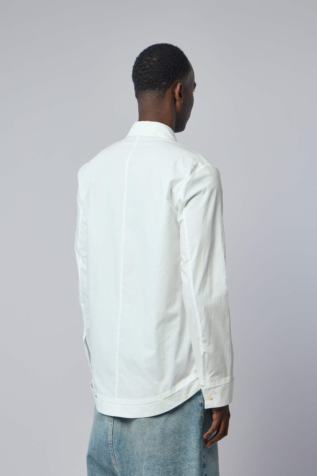 K'ANG - Mid Fit Shirt with Hand - stitched Hem Border - LABELS