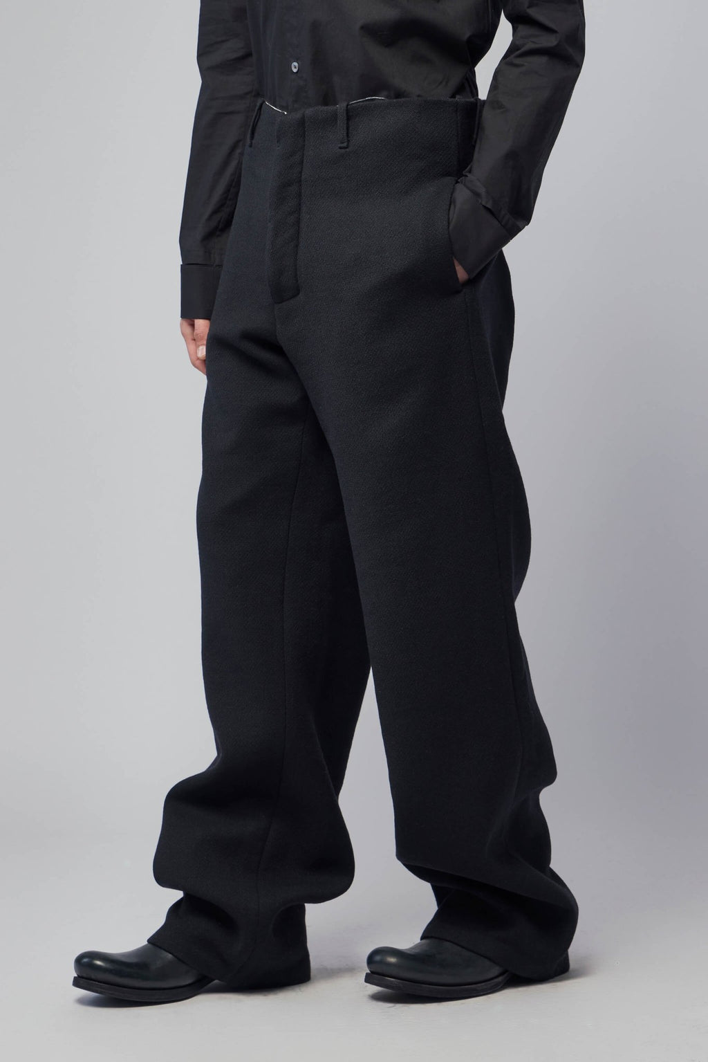 K'ANG - Unisex Adjustable Back Pleats Wide Fit Trousers - LABELS