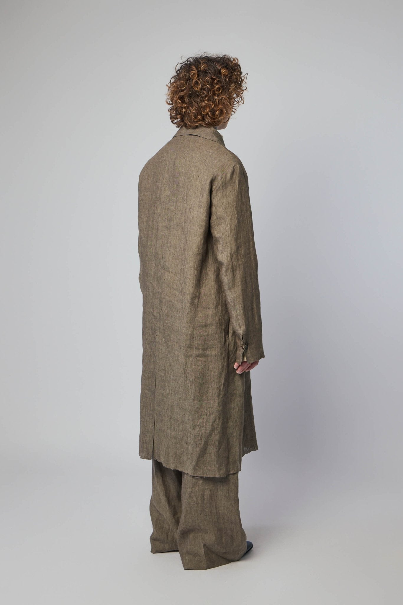 K'Ang - Unisex Dust Long Shirt With 925 Silver Hook Closer - LABELS