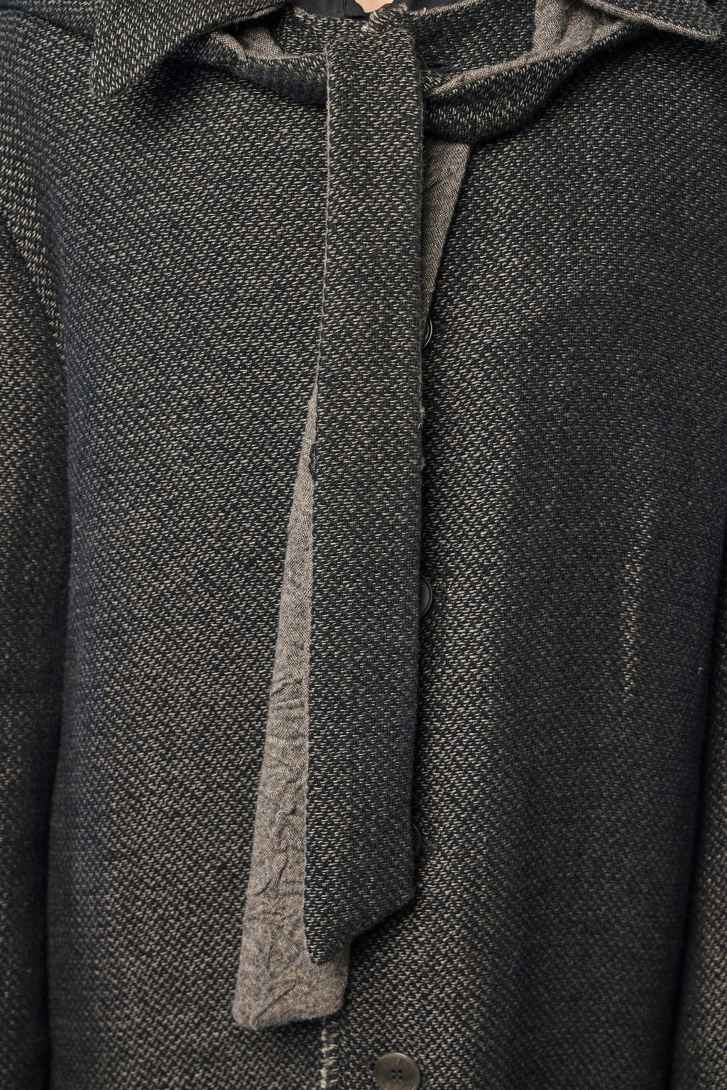 K'ANG - Unisex Oversize Detachble Hood Reversible Coat - LABELS