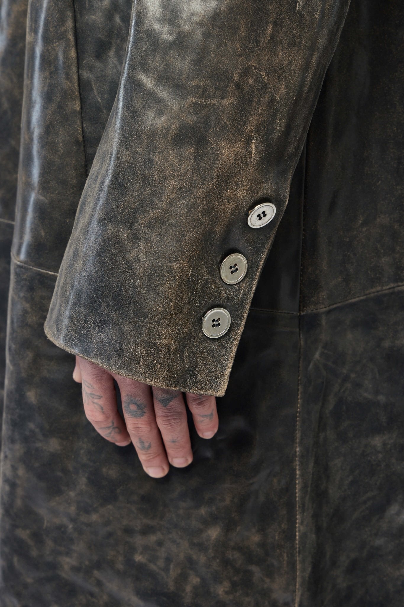 K'ANG - Unisex Oversize Leather Coat - LABELS