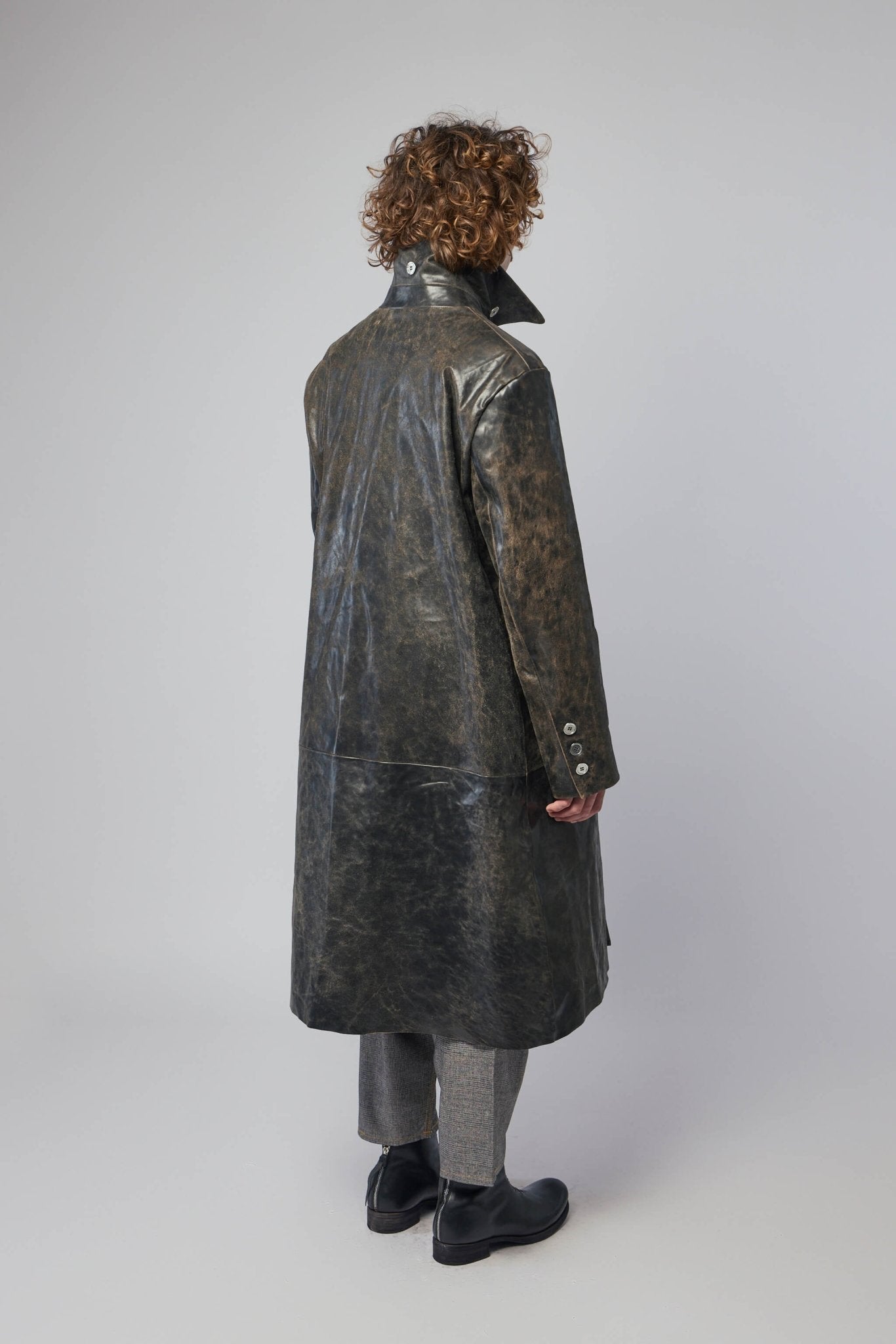 K'ANG - Unisex Oversize Leather Coat - LABELS