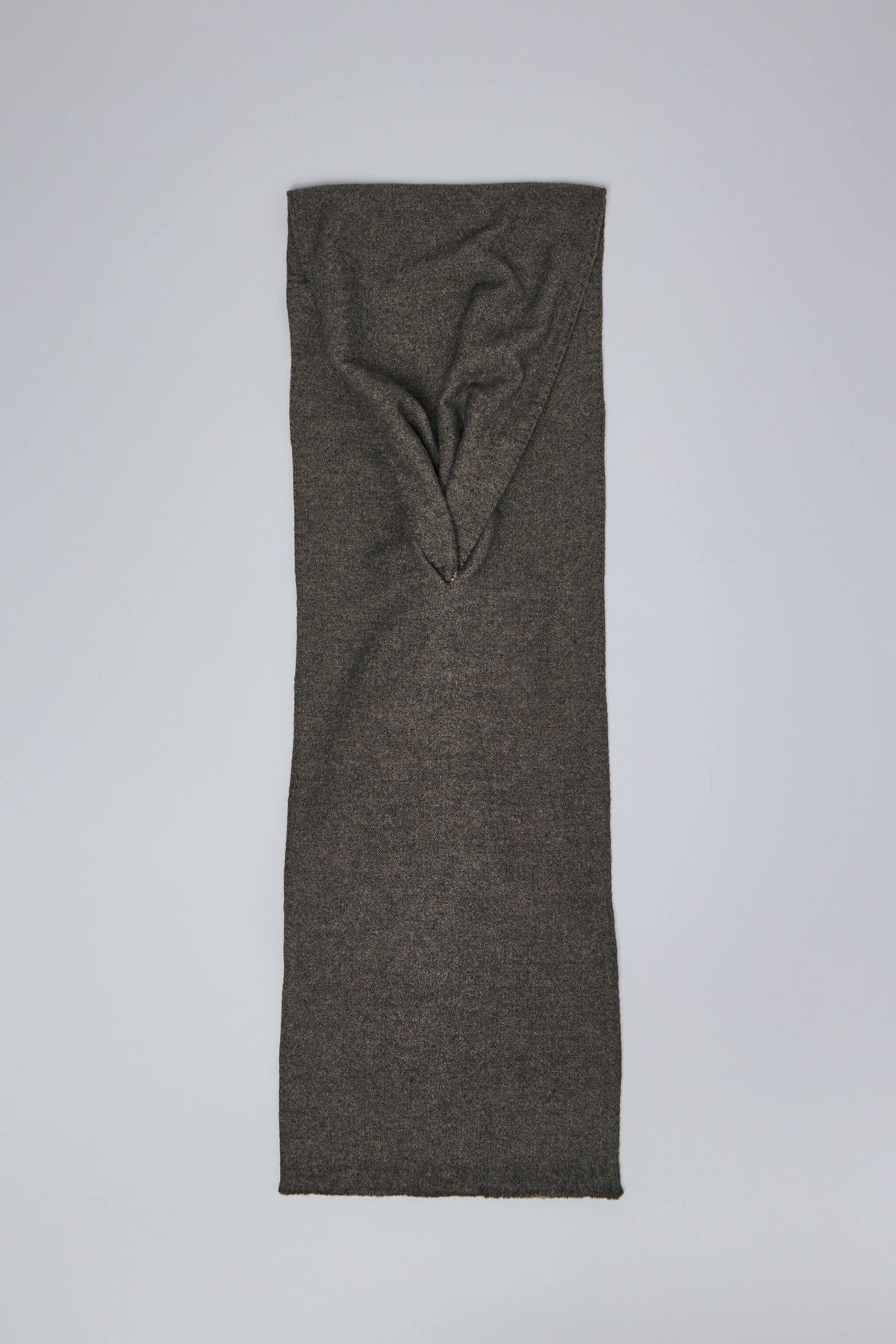 Close-up detail of K'ANG wool balaclava showing luxurious texture and craftsmanship