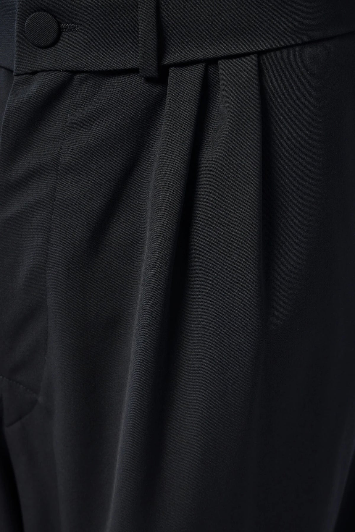 Kiko Kostadinov wide-leg wool trousers back view
