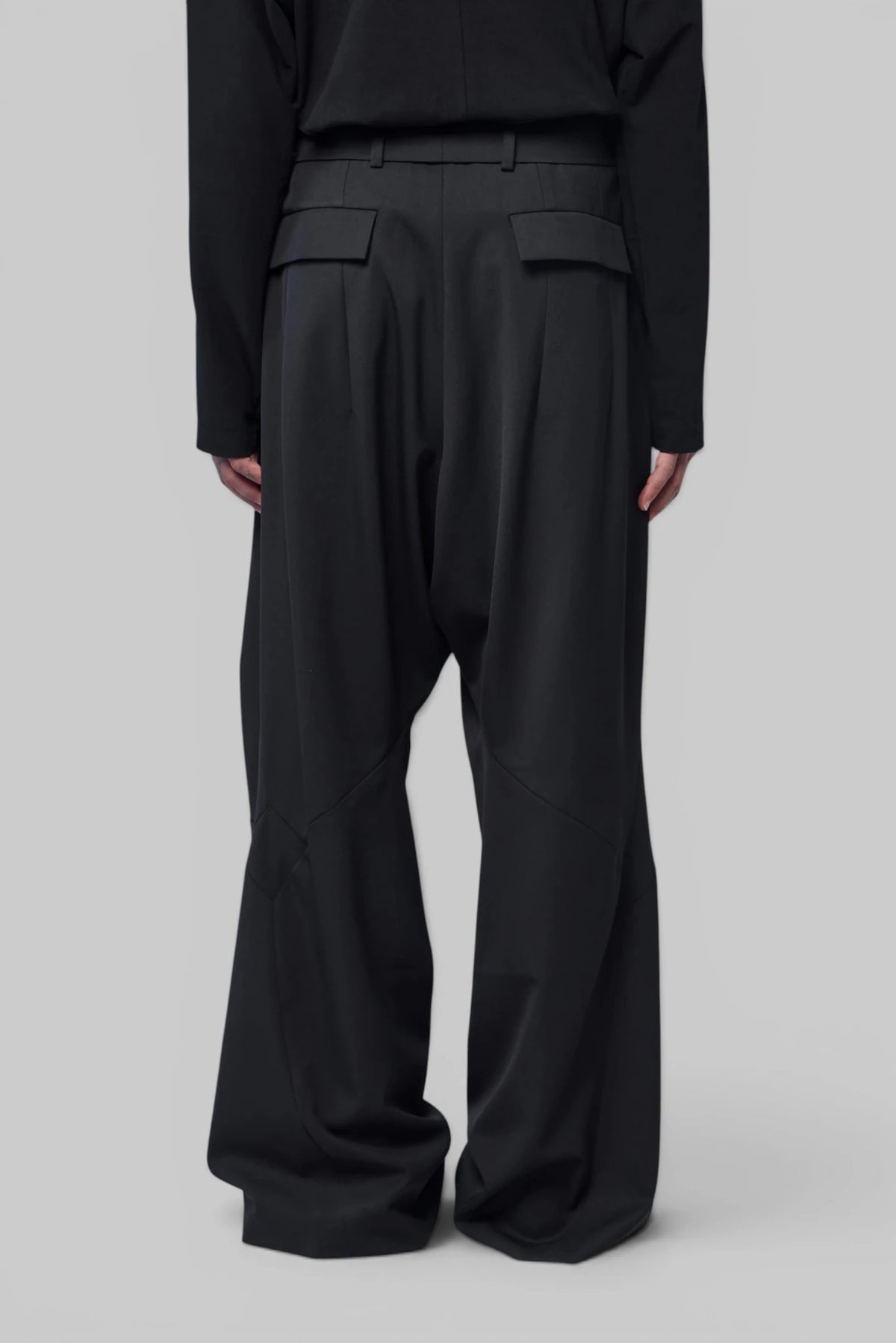 Kiko Kostadinov Helmond Trousers belt loop and waistband detail