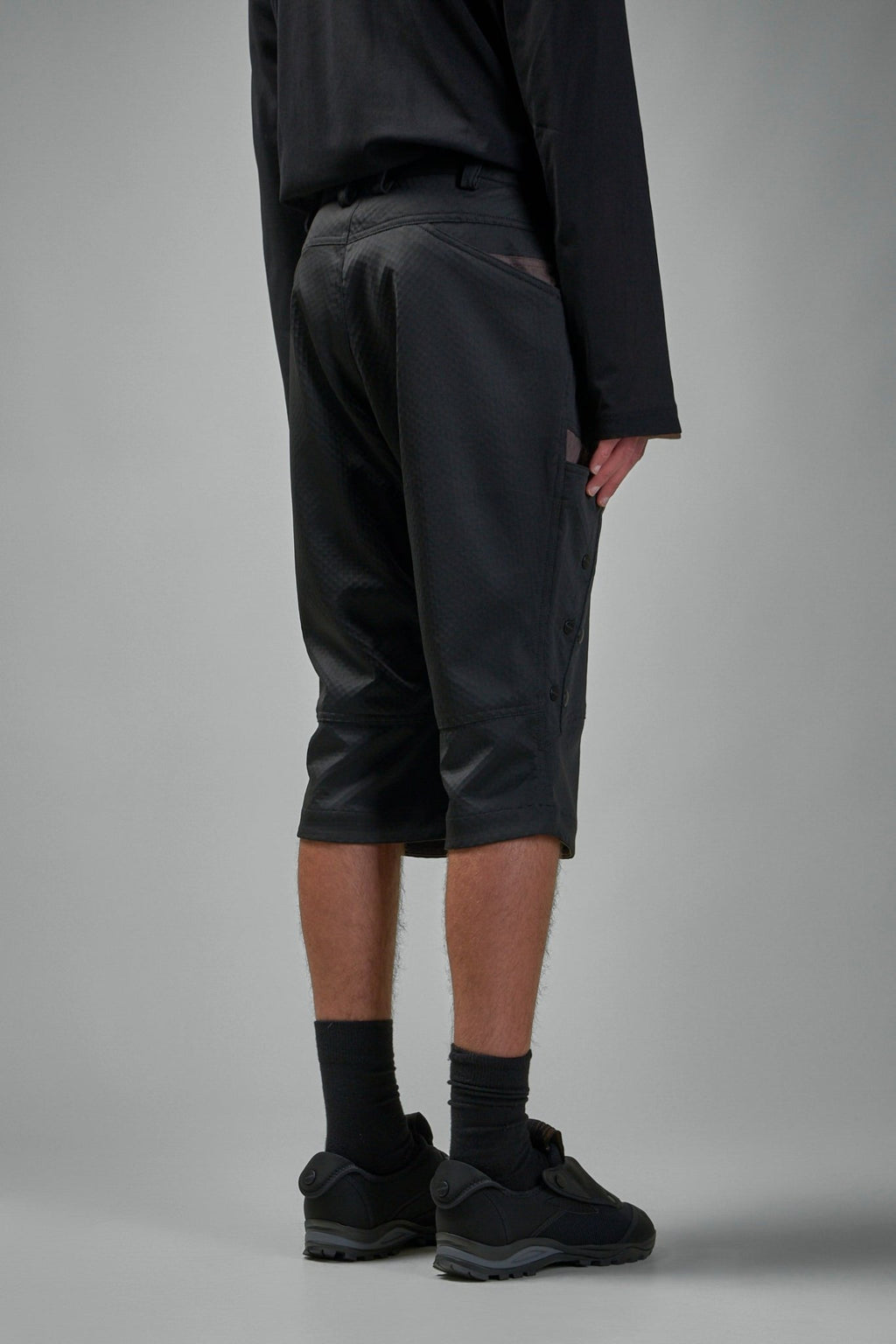 Kiko Kostadinov - Inex Snap Shorts Honeycomb Polyester - LABELS