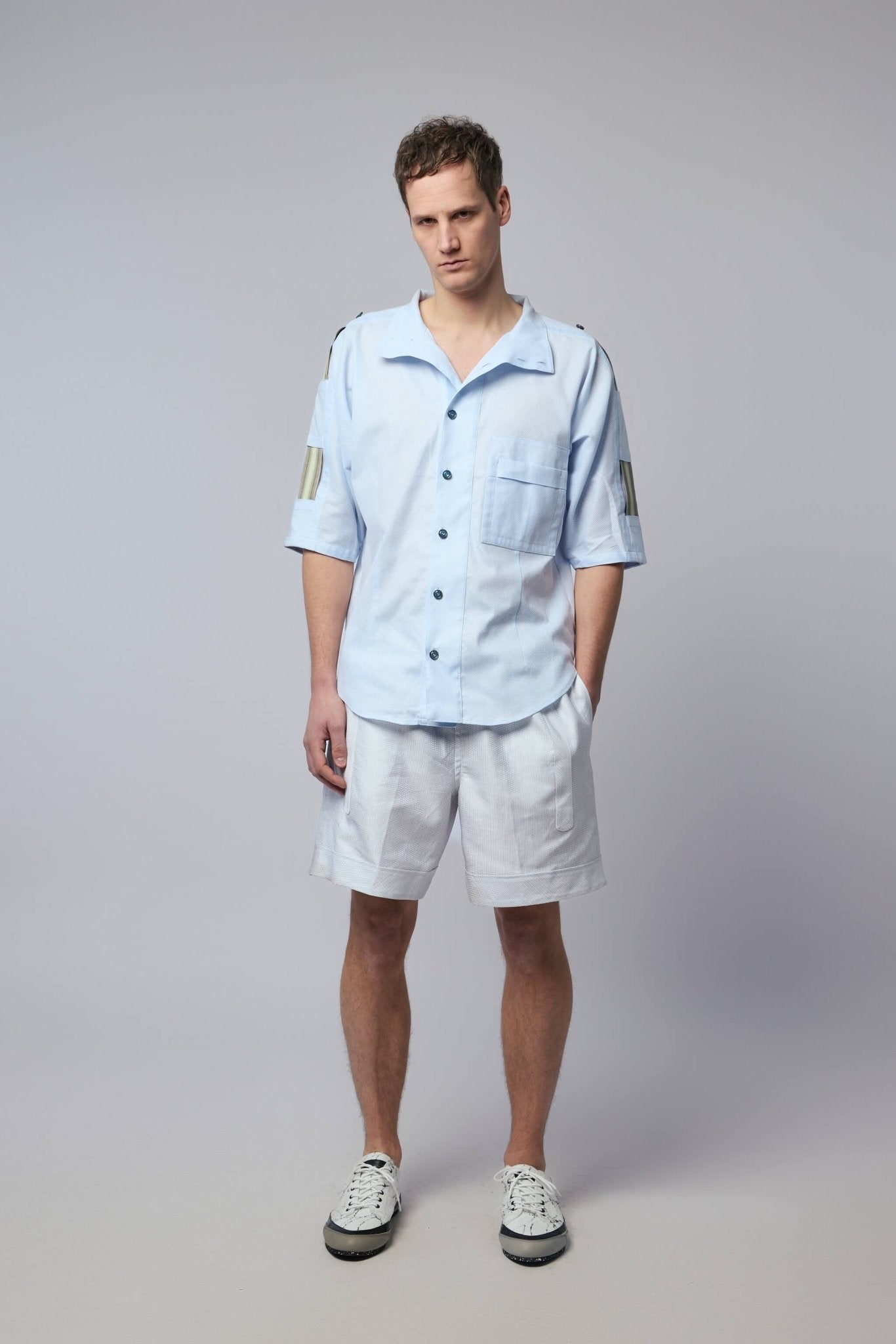 Kiko Kostadinov Shorts - Kyan Pinstripe Cotton – LABELS