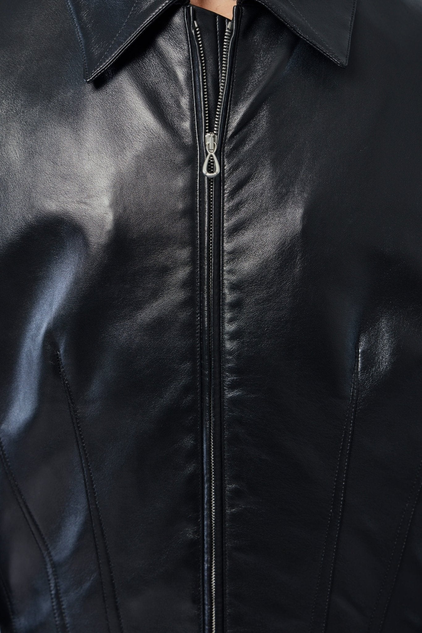 Kiko Kostadinov - Lur Leather Jacket - LABELS