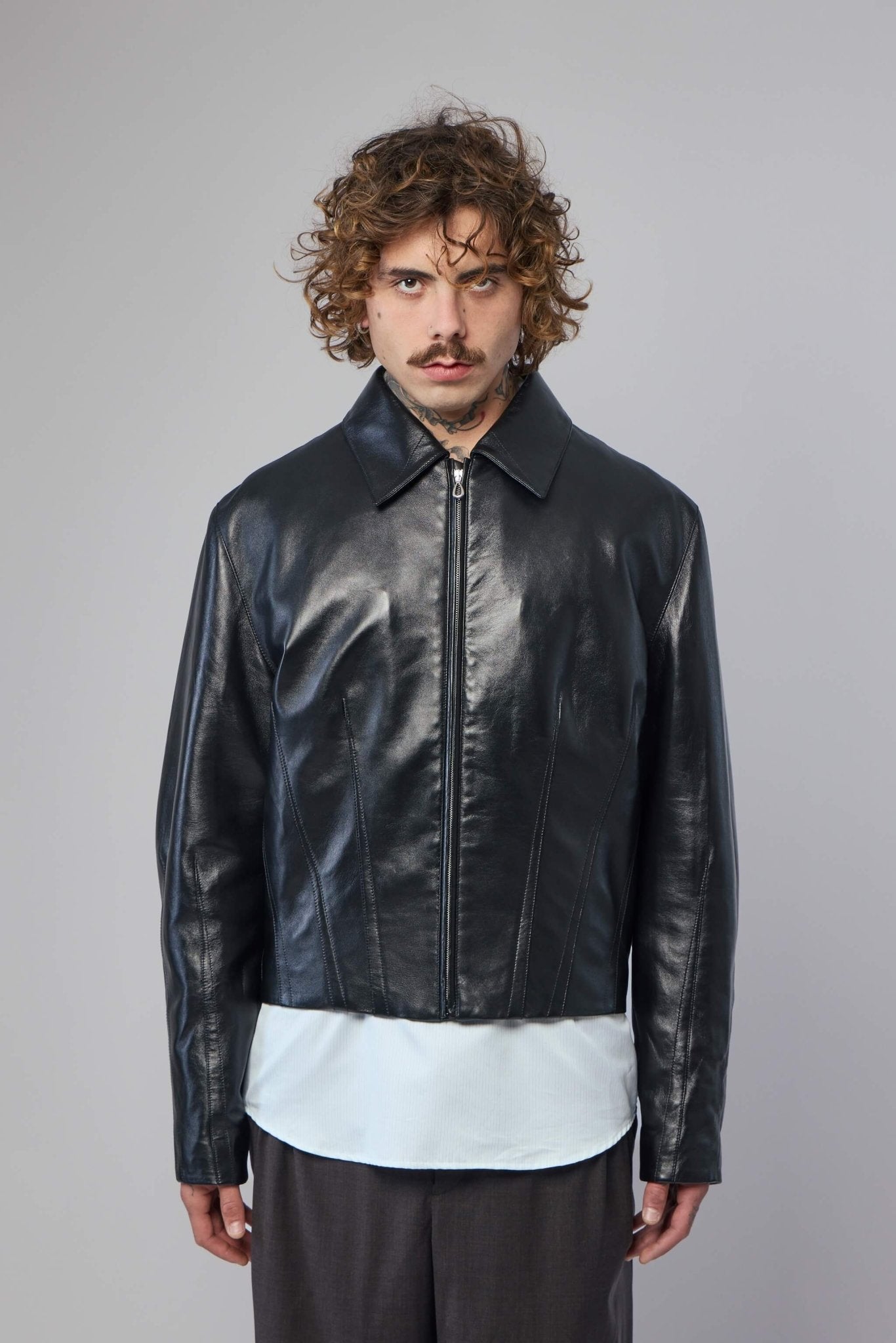 Kiko Kostadinov - Lur Leather Jacket - LABELS