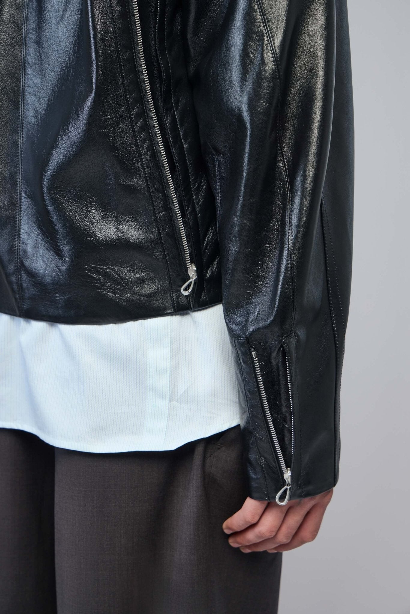 Kiko Kostadinov - Lur Leather Jacket - LABELS