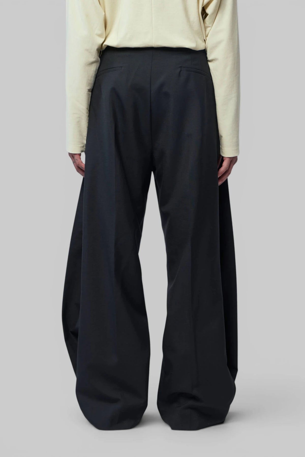 Cupro lining detail inside the Vaals Tailored Trousers