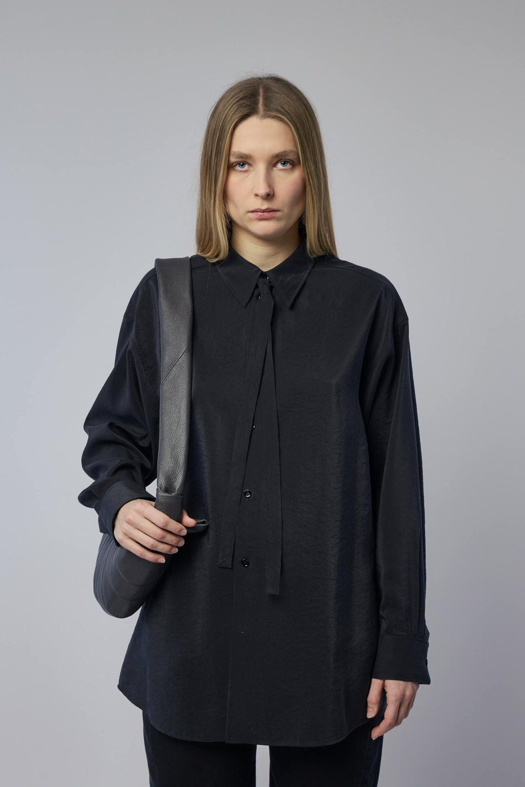 Lemaire - Long Shirt With Tie - LABELS