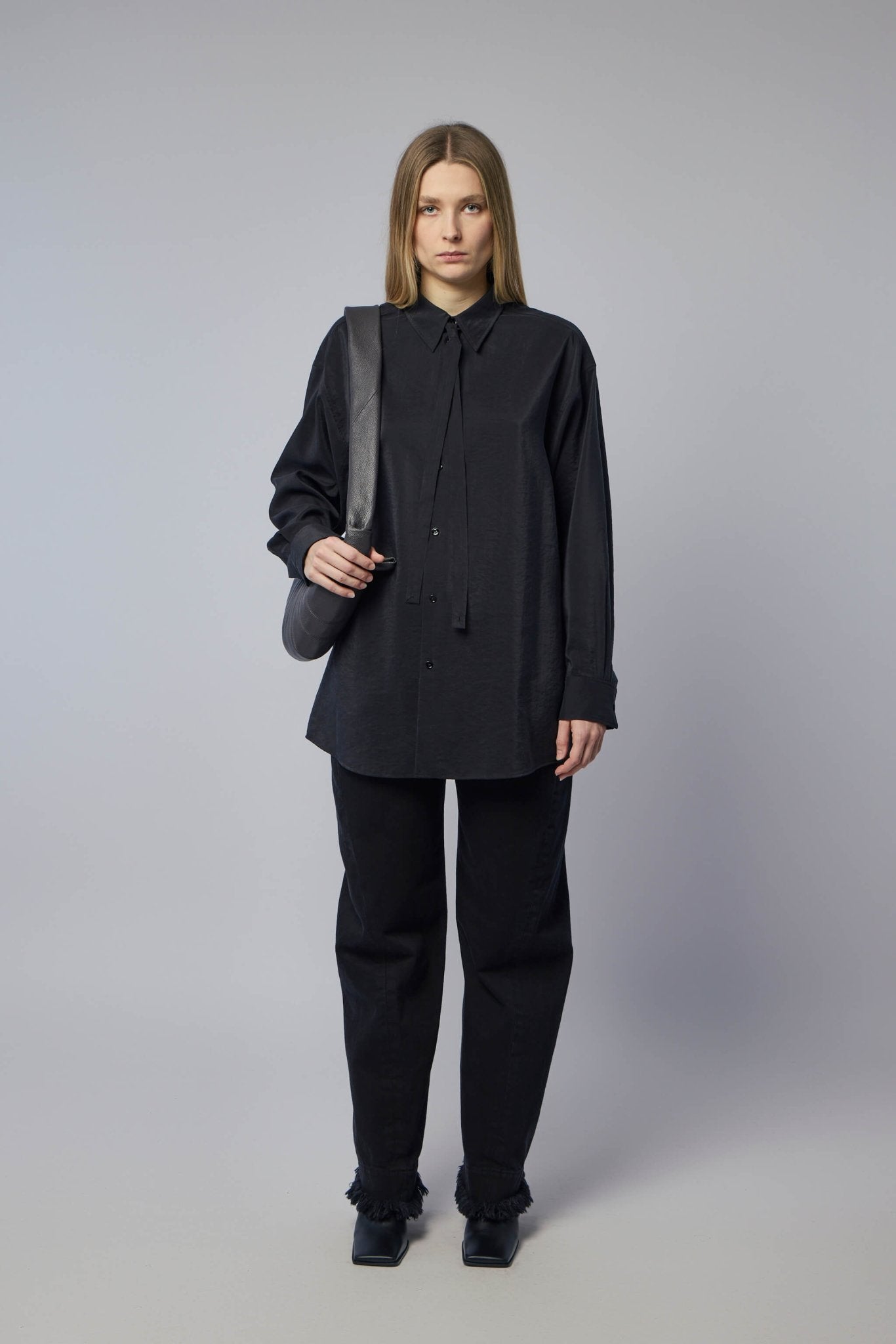 Lemaire Shirts - Long Shirt With Tie Silk Blend – LABELS