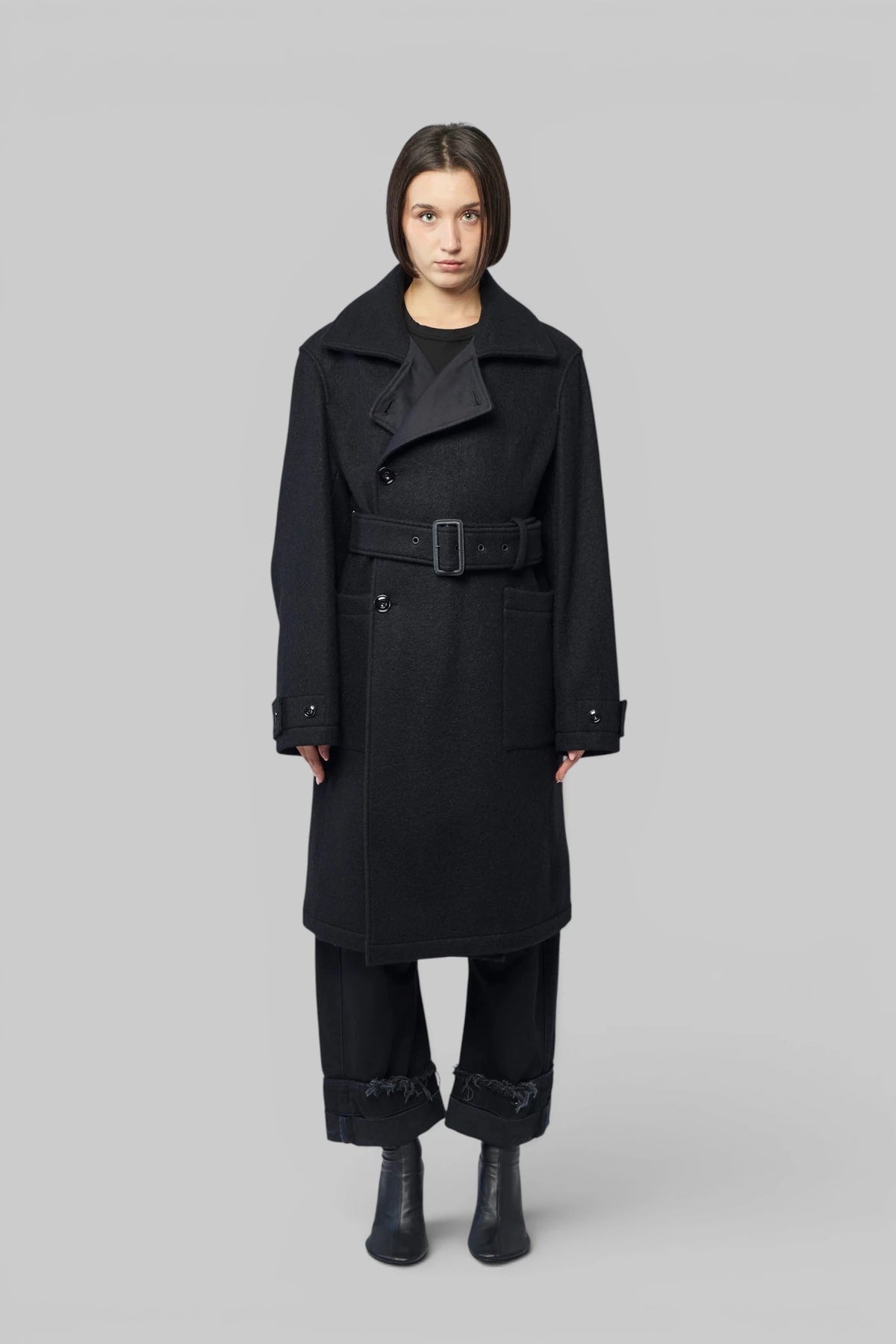 Lemaire - Shaped Wrap Coat - LABELS