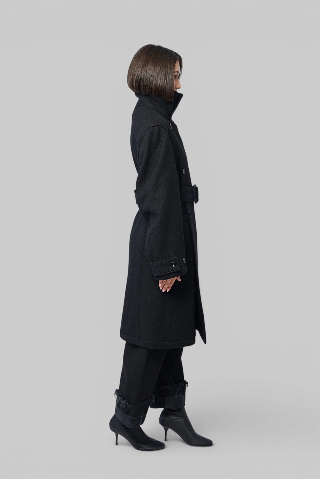 Lemaire - Shaped Wrap Coat - LABELS