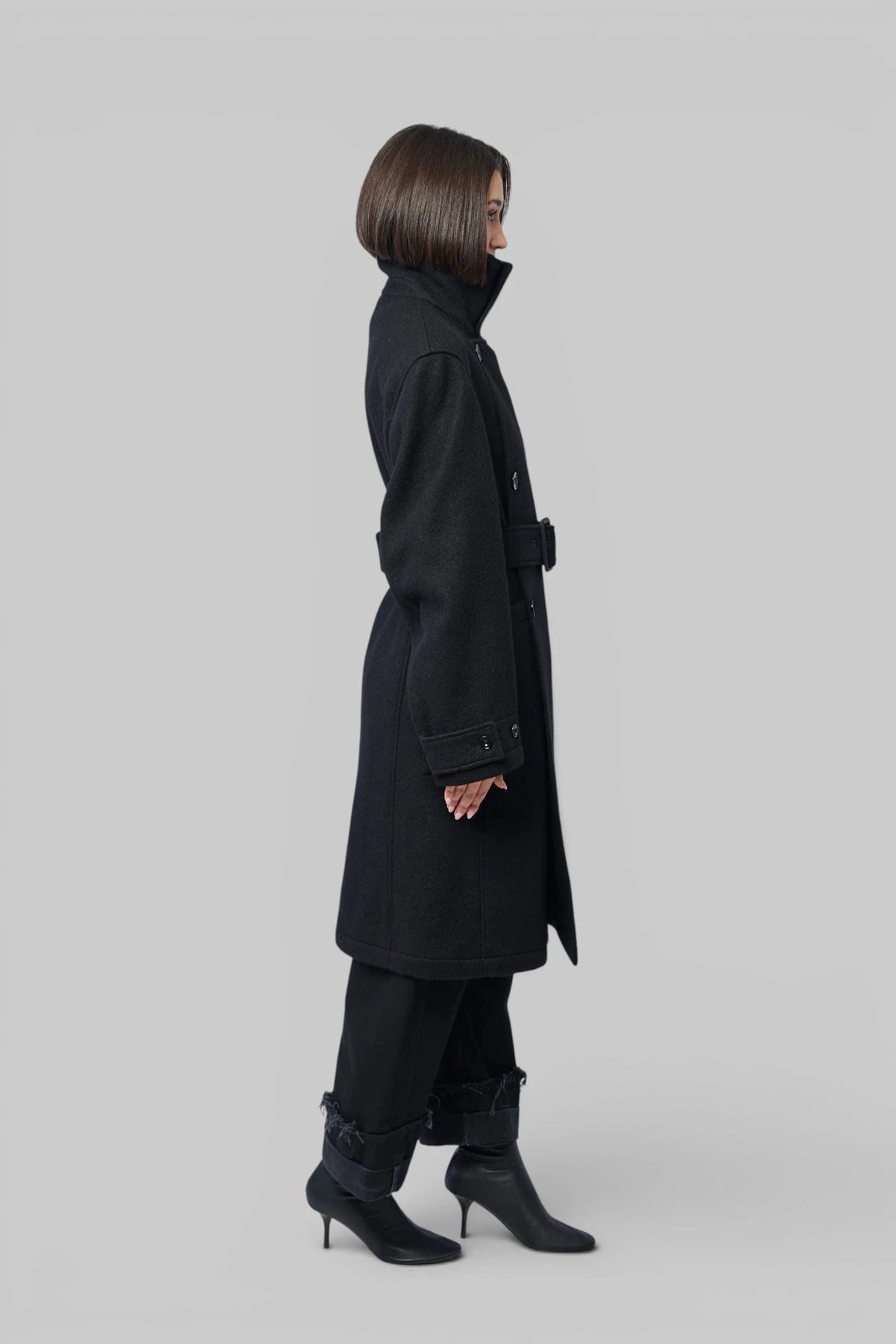 Lemaire - Shaped Wrap Coat - LABELS