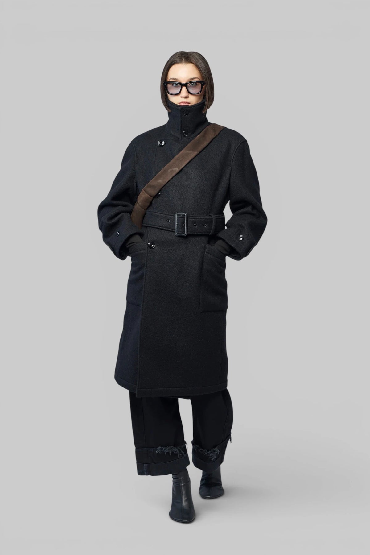 Lemaire - Shaped Wrap Coat - LABELS