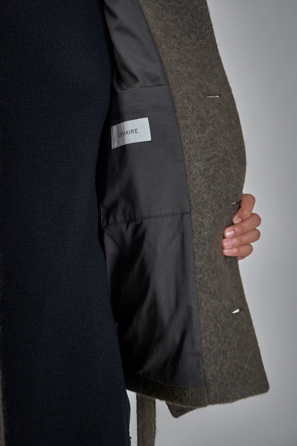 Lemaire - Short Asymmetrical Bathrobe Coat - LABELS