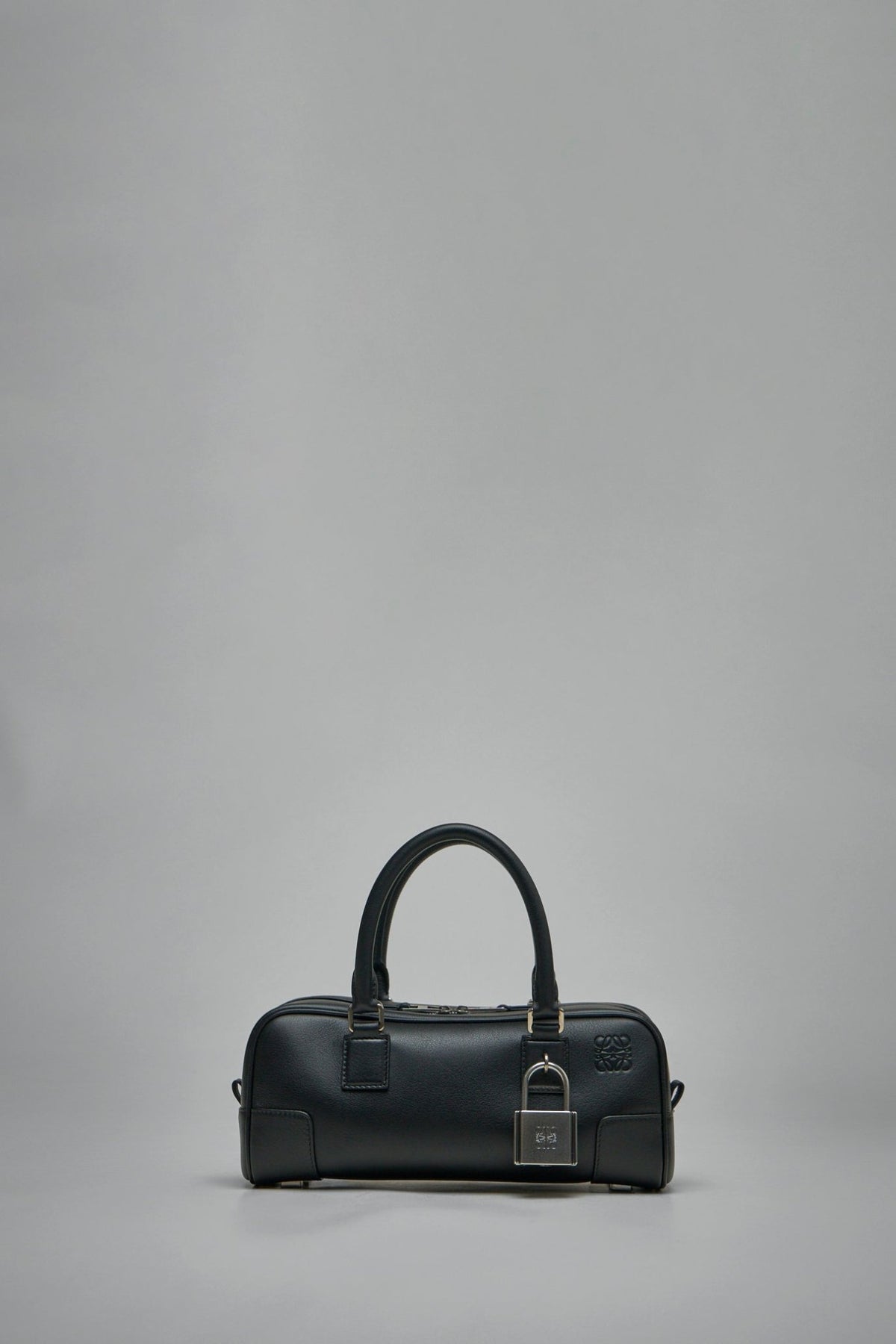 Loewe Top Handle Bags Amazona Cropped in premium calf leather with signature padlock