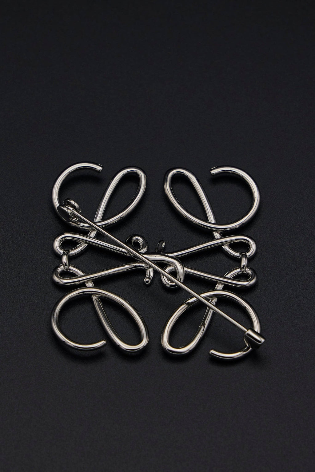 Loewe - Anagram Brooch In Metal - LABELS