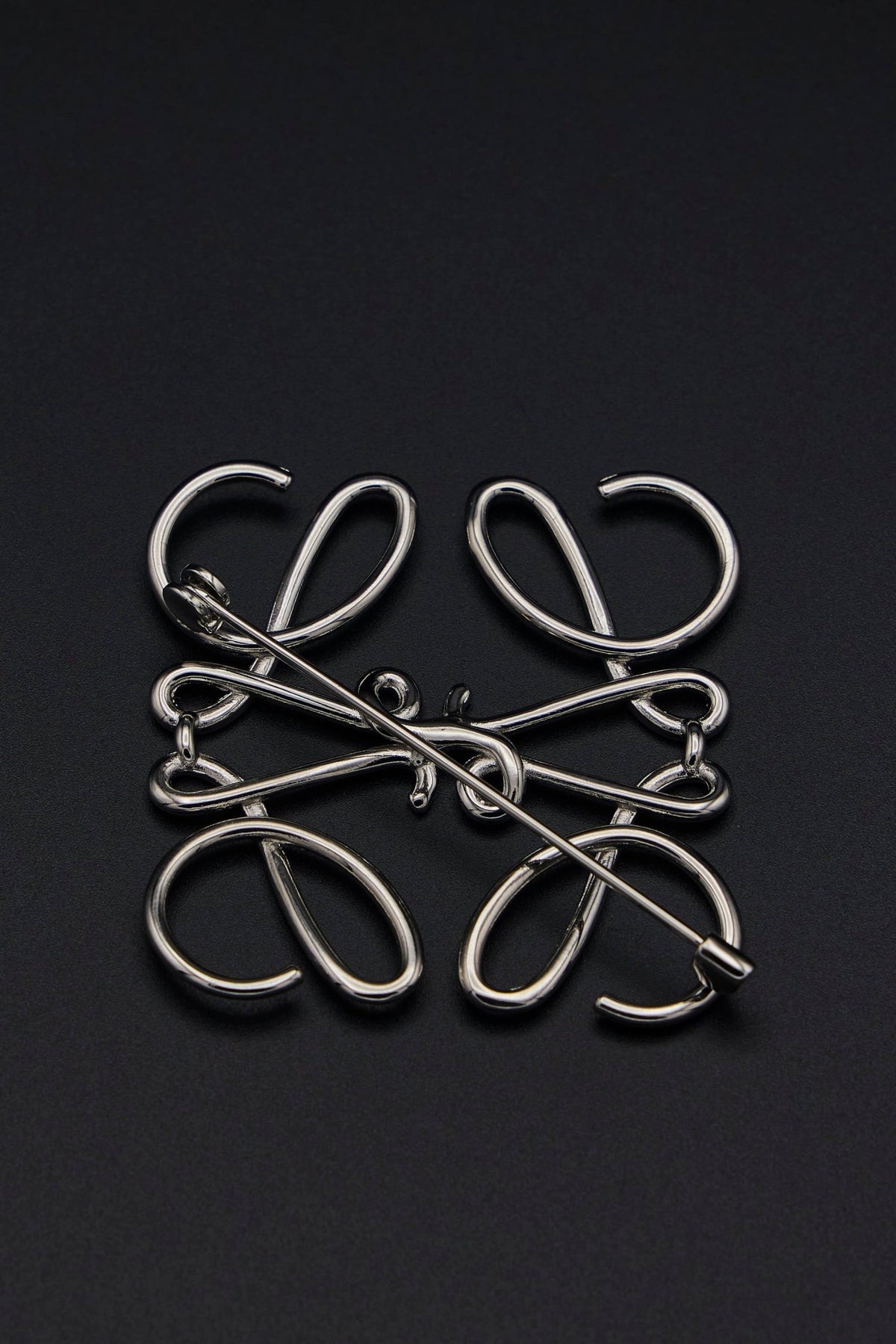 Loewe - Anagram Brooch In Metal - LABELS