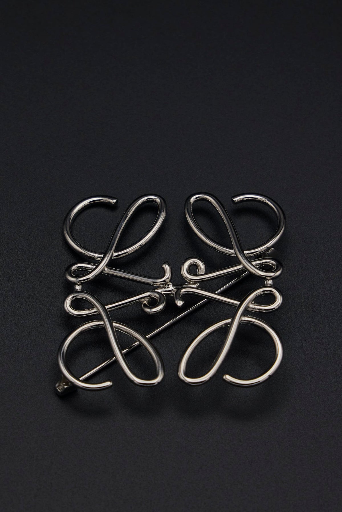 Loewe - Anagram Brooch In Metal - LABELS