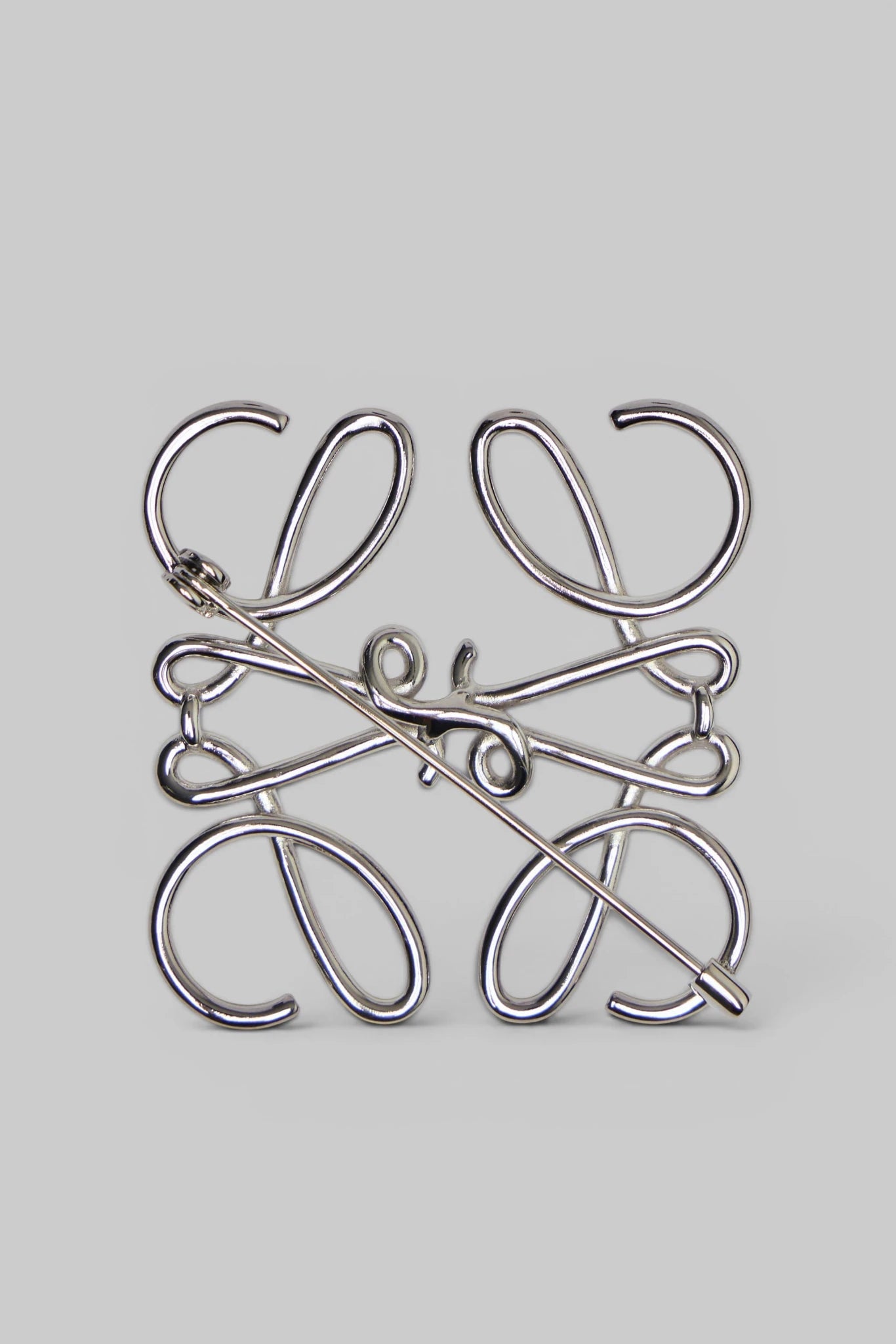 Loewe - Anagram Brooch In Metal - LABELS