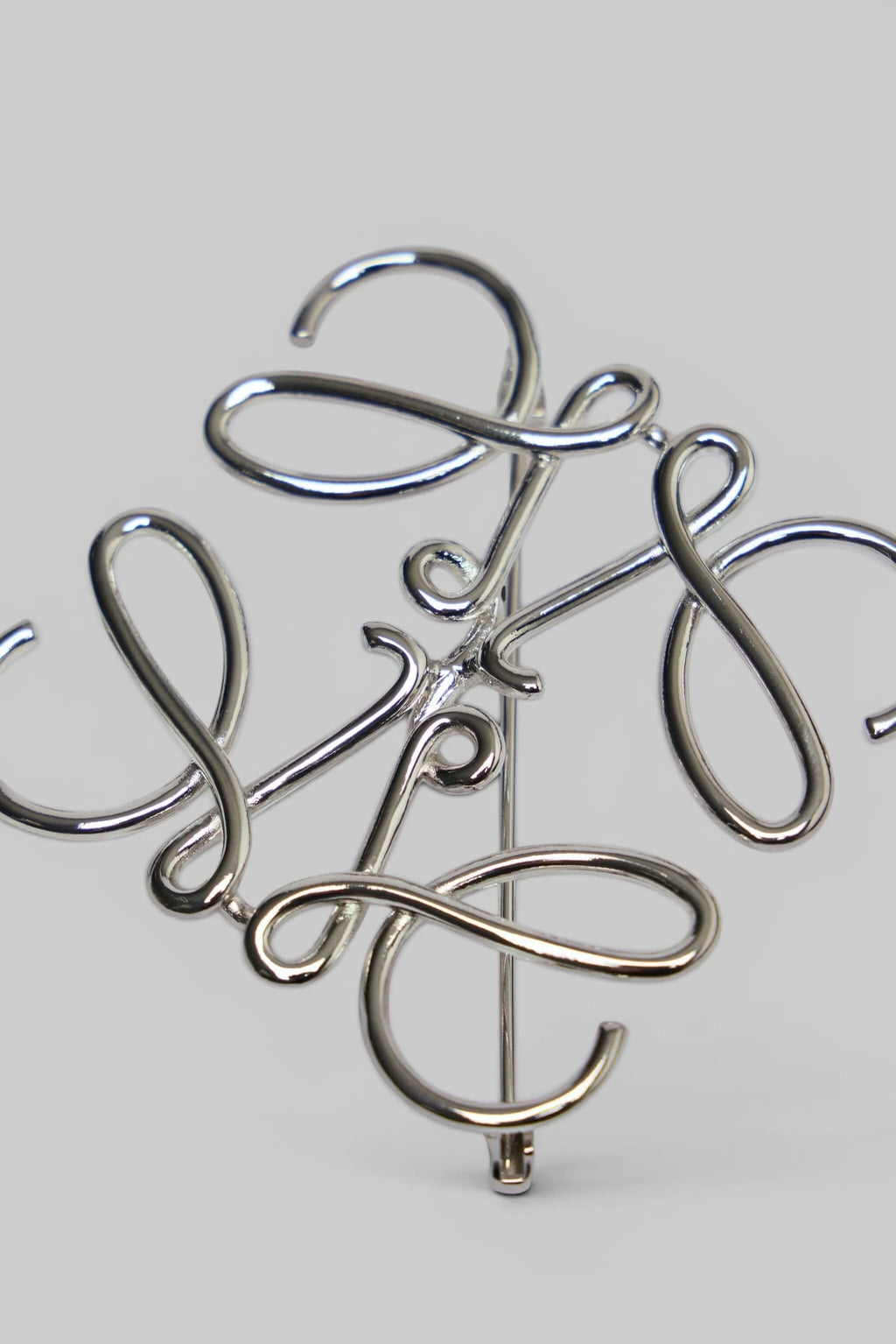 Loewe - Anagram Brooch In Metal - LABELS