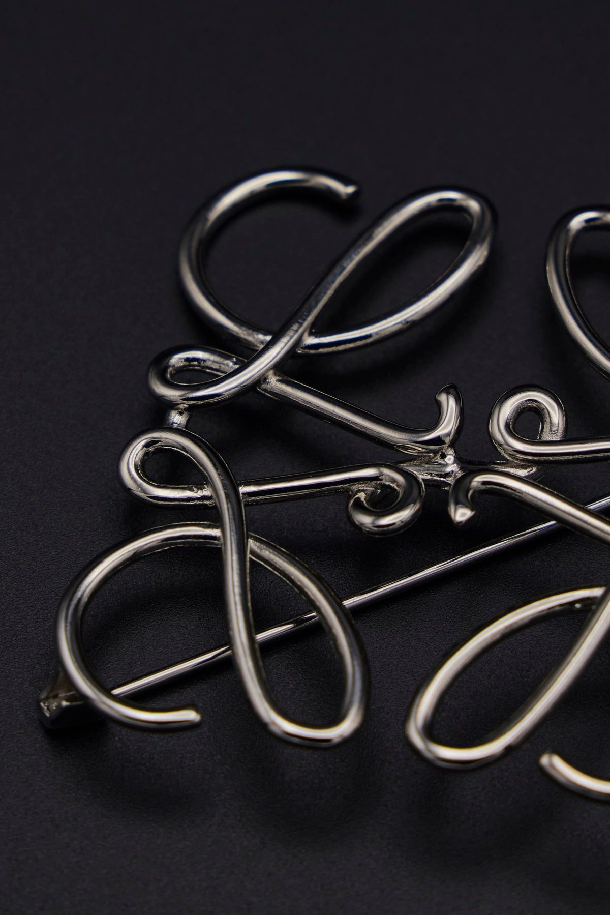 Loewe - Anagram Brooch In Metal - LABELS